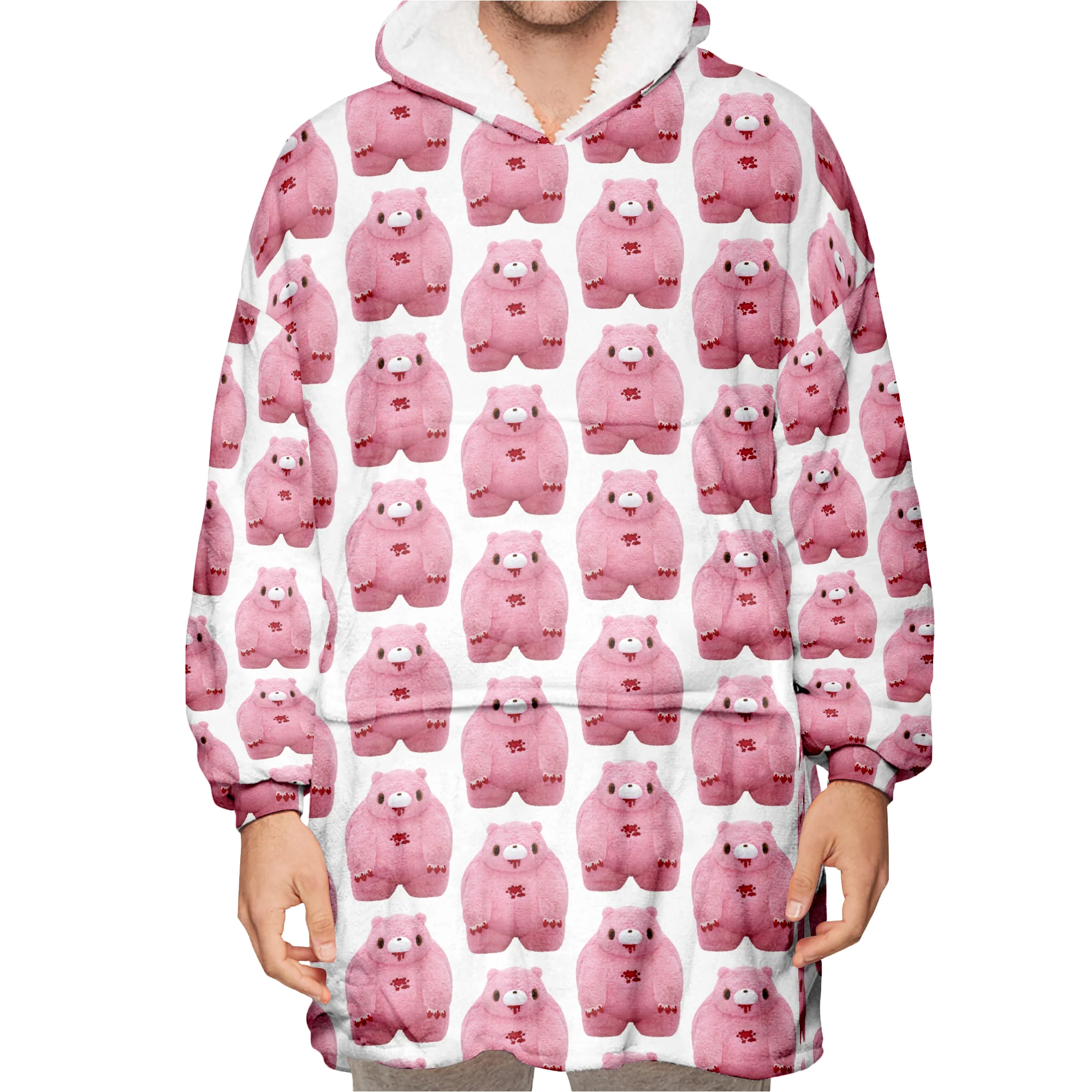 Chubby Gloomy Unisex Hooded Blanket - Image 3