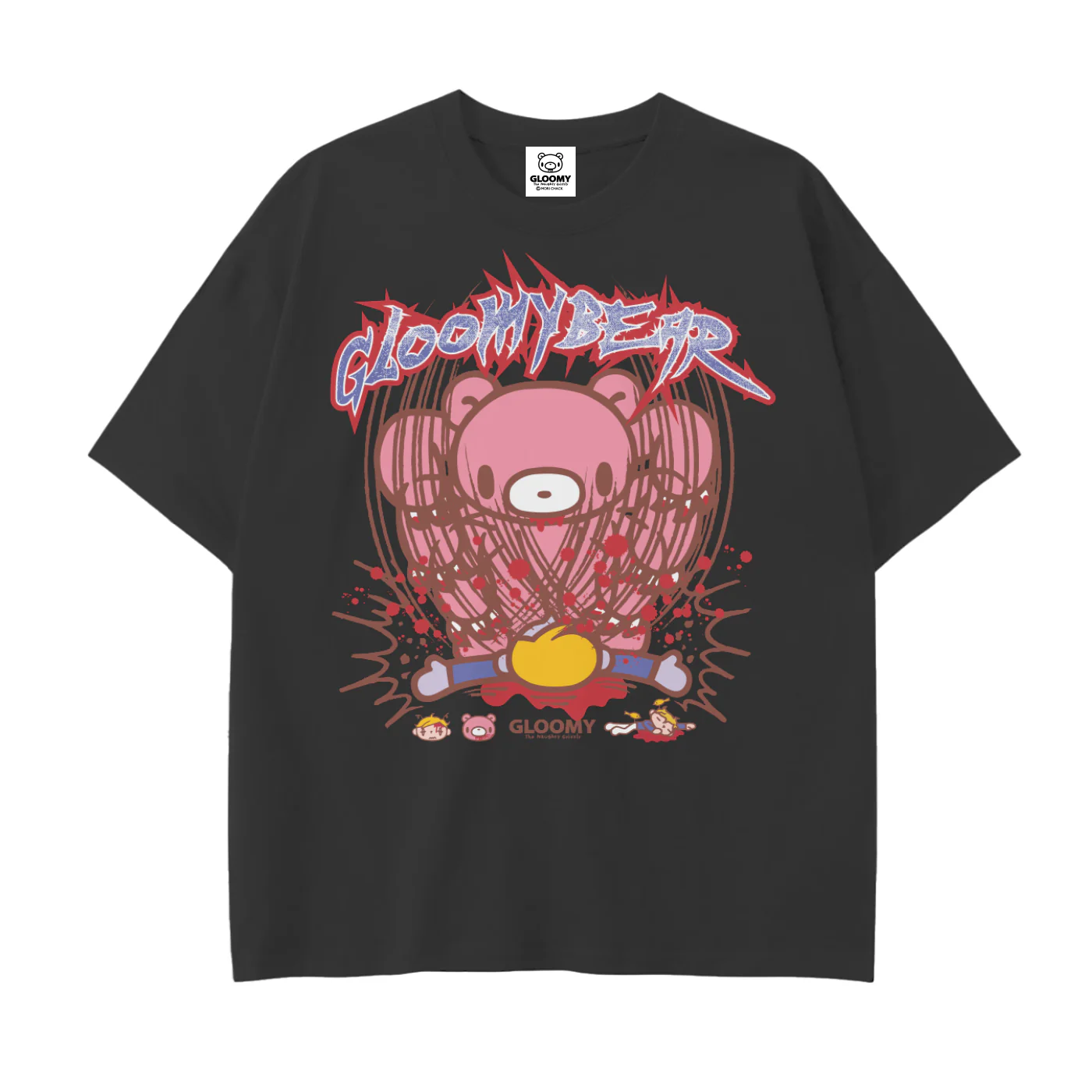 Gloomy Jab Drop Shoulder Cotton T-Shirt
