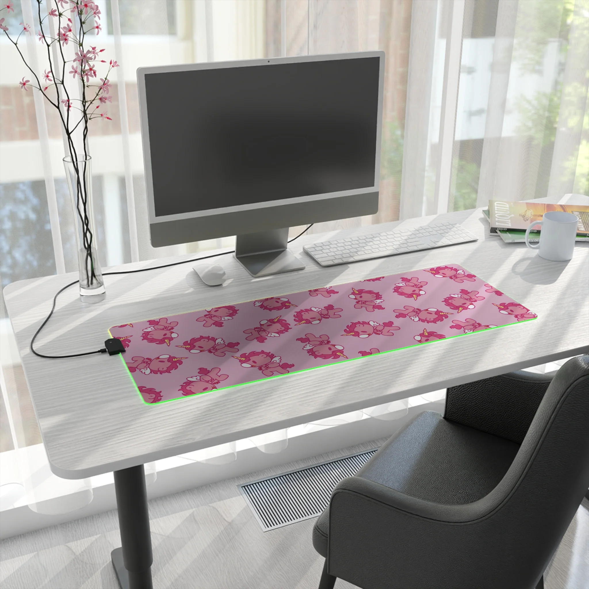 Fire Horse Gloomy Bear LED Gaming Mouse Pad - Image 18