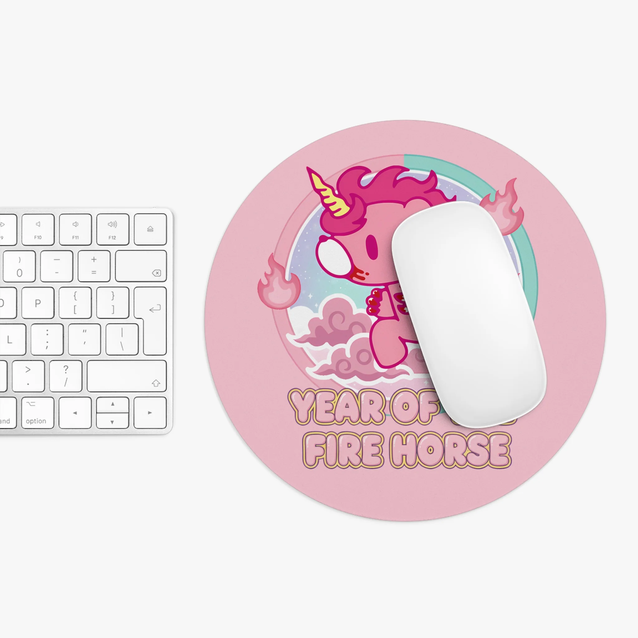 Fire Horse Gloomy Bear Mouse Pad - Image 4