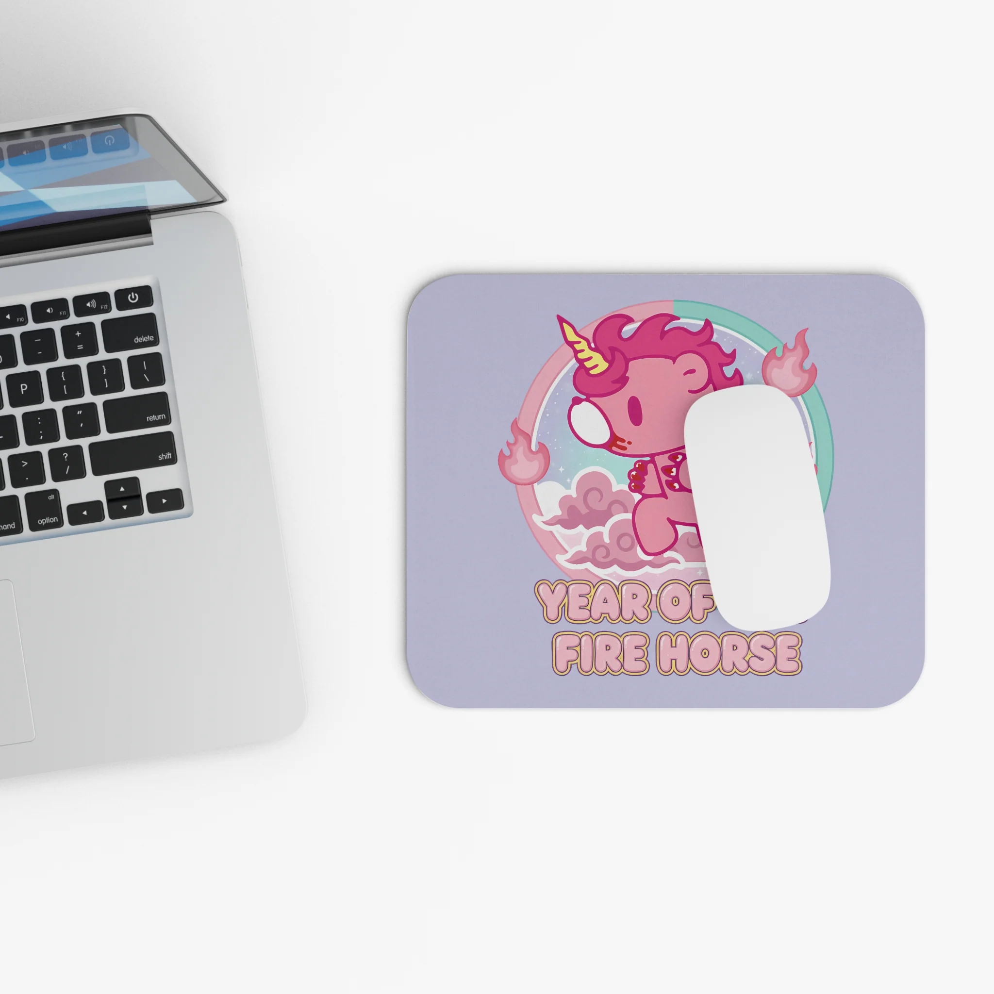 Fire Horse Gloomy Bear Mouse Pad - Image 4