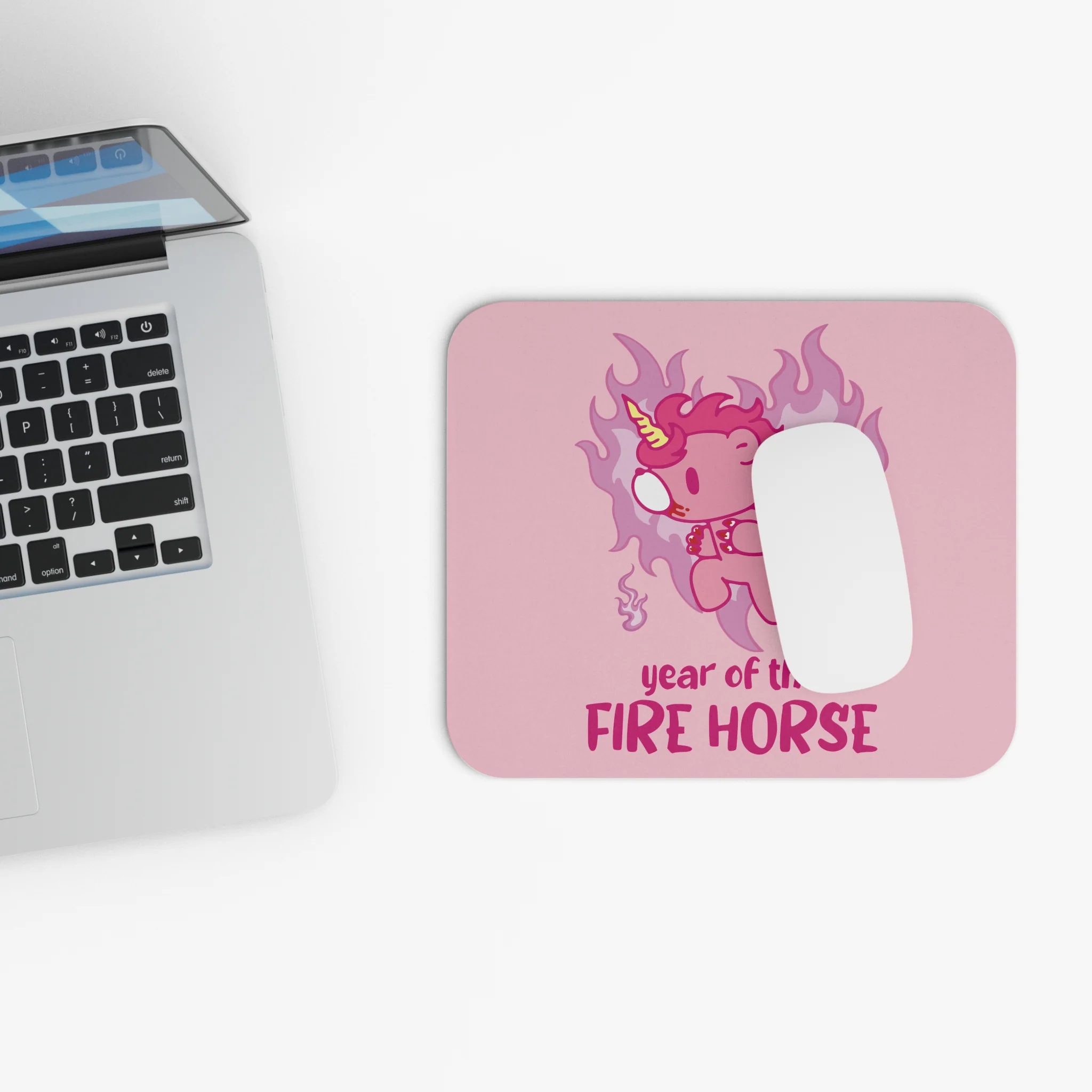 Fire Horse Gloomy Bear Mouse Pad - Image 4