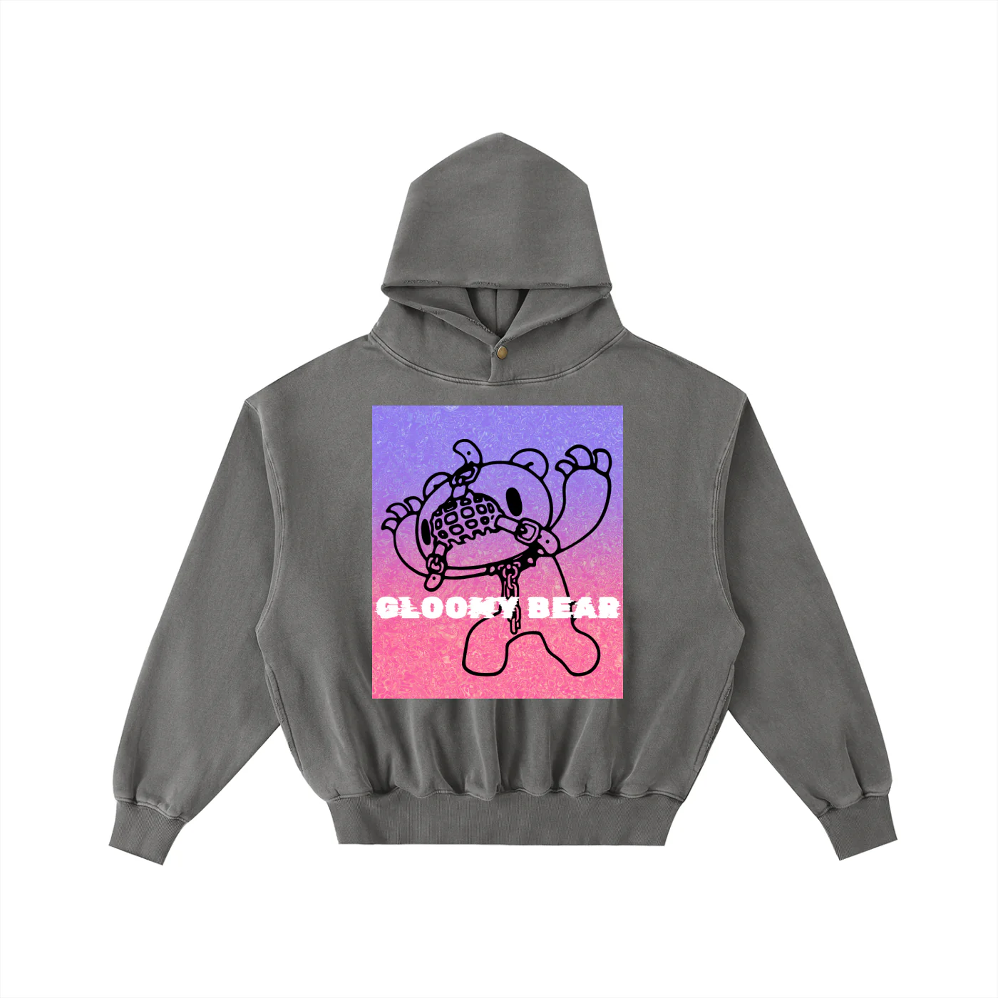 Gloomy Convict Washed Fleece Hoodie - Image 7