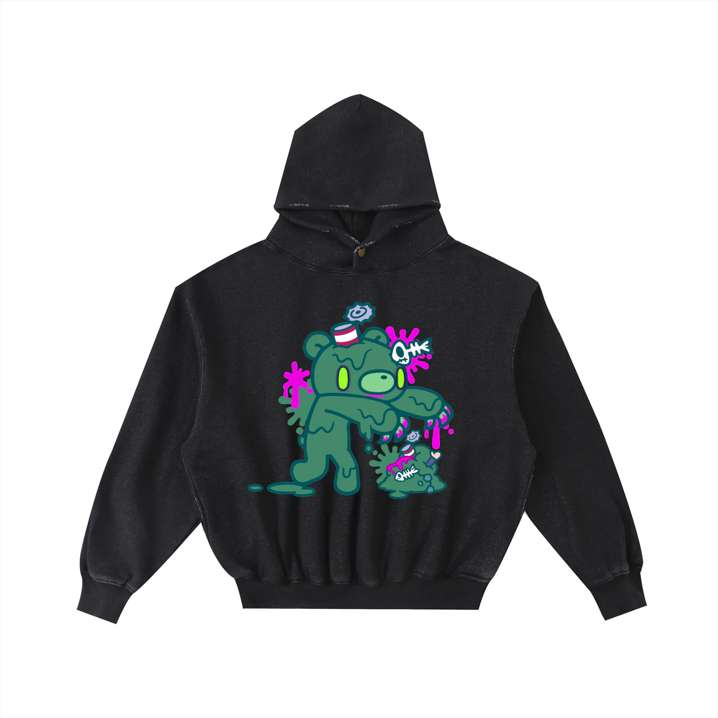 Gloomy Wax Washed Fleece Hoodie