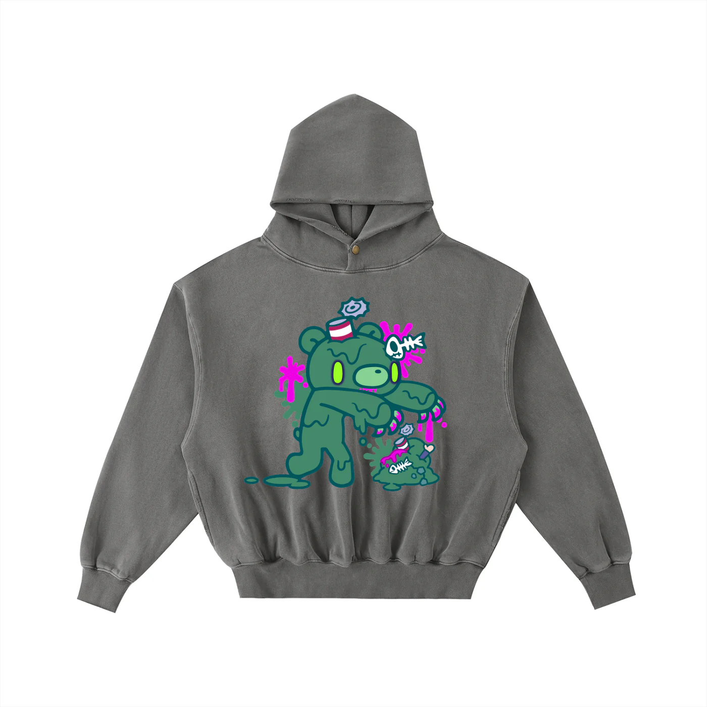 Gloomy Wax Washed Fleece Hoodie - Image 5