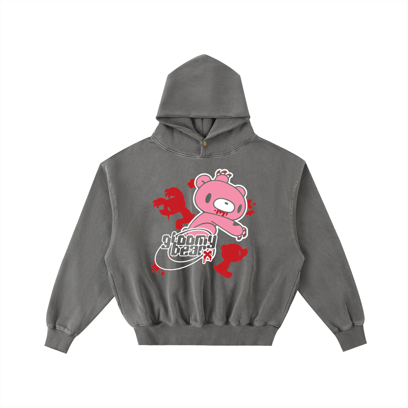 Gloomy Devi Washed Fleece Hoodie - Image 5