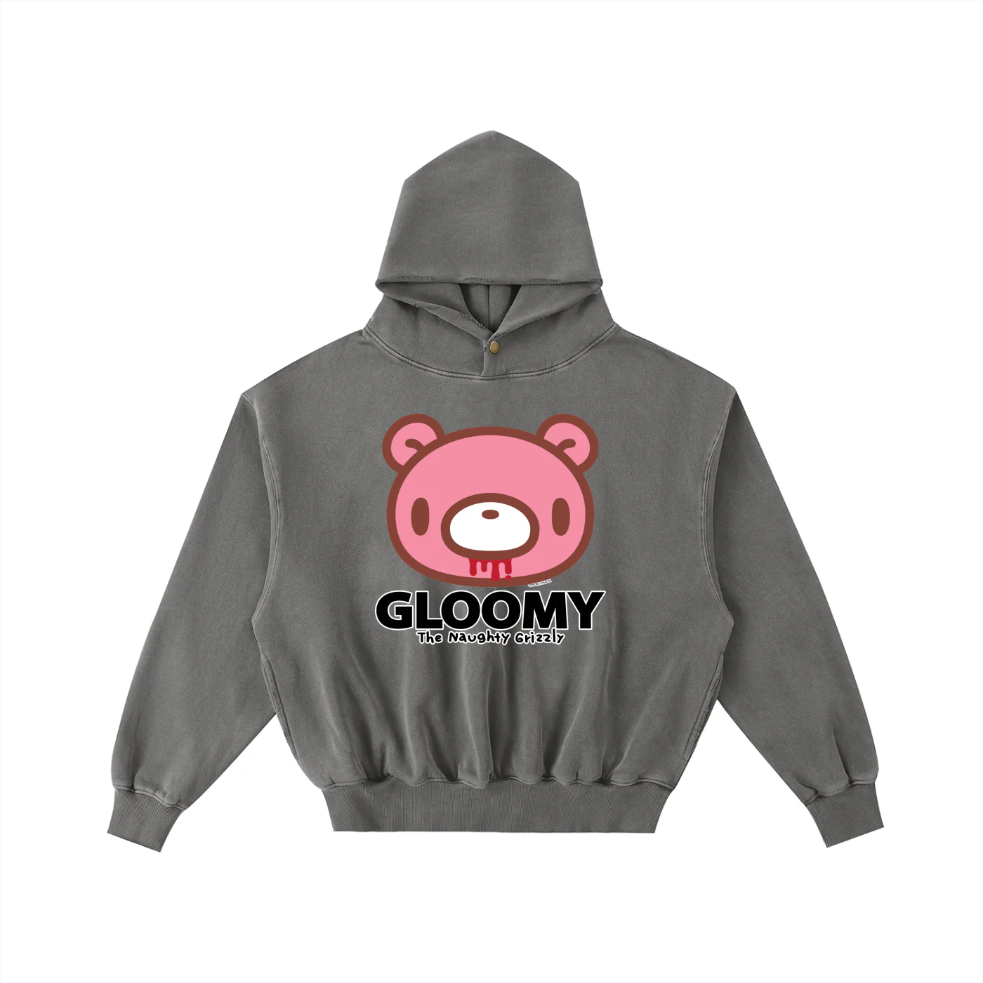 Gloomy Bear  Washed Fleece Hoodie - Image 5