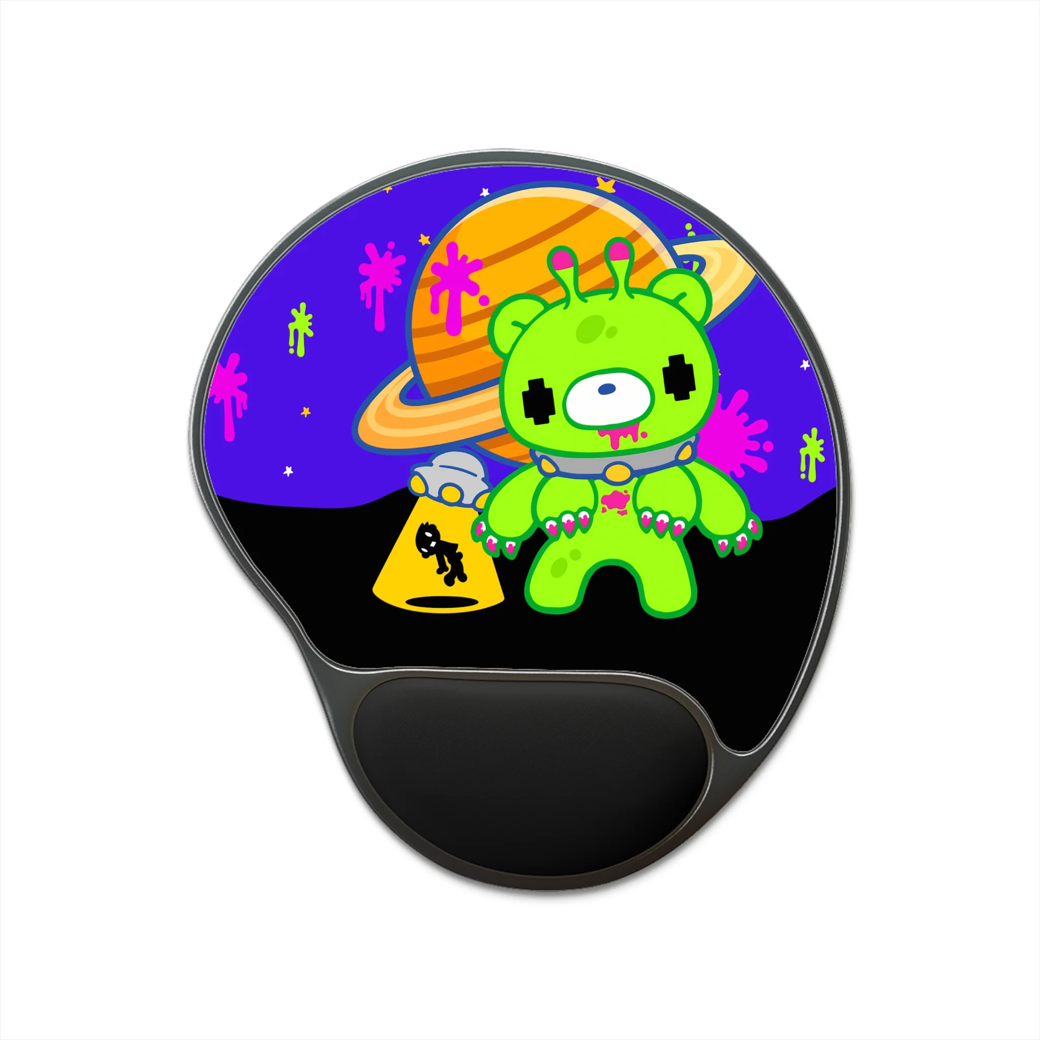 Gloomy Alien Mouse Pad With Wrist Rest - Image 2
