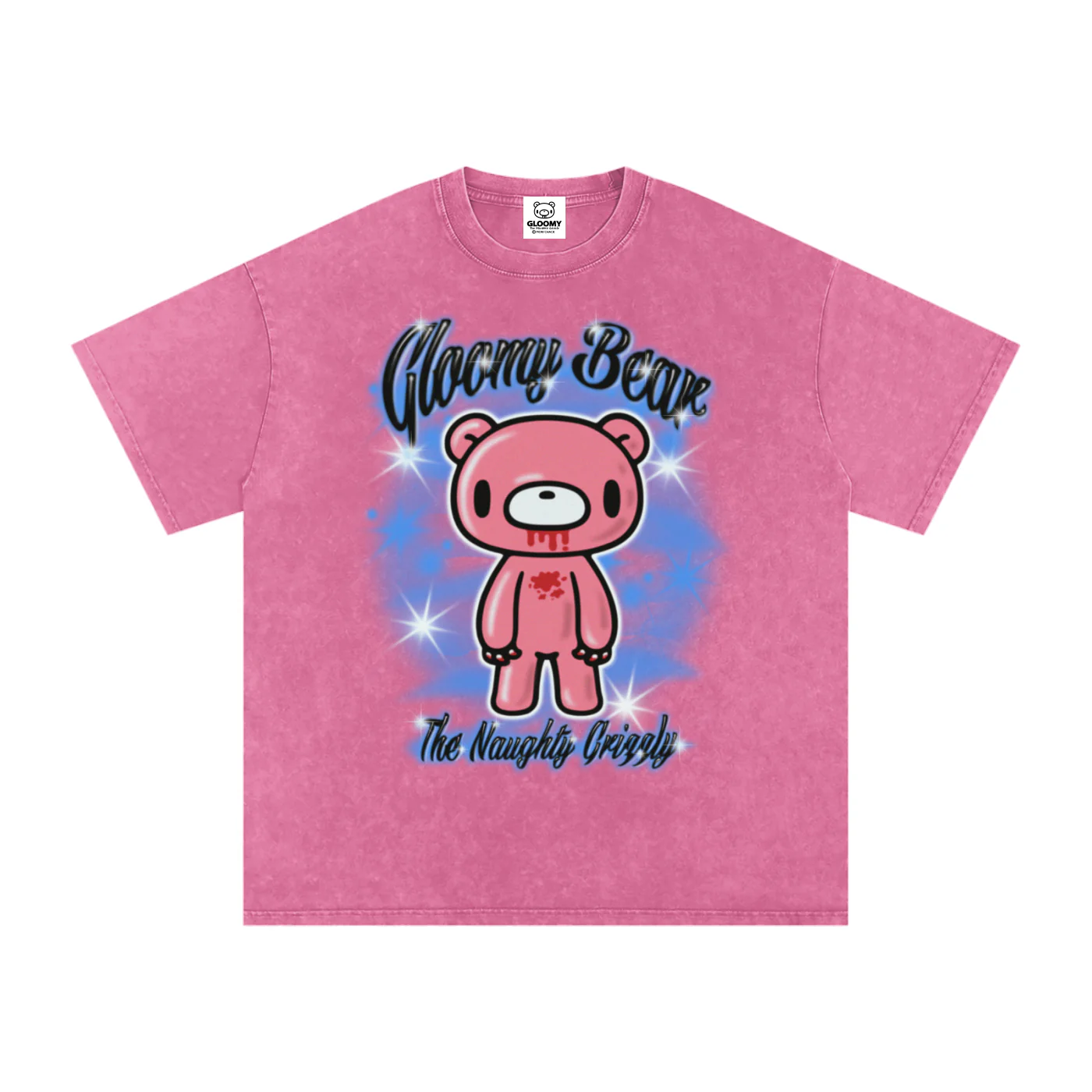 Gloomy Bear Airbrush Acid Wash T-Shirt