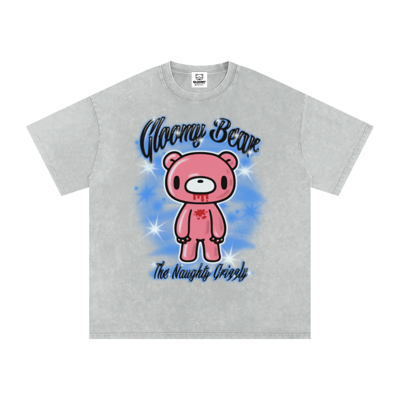 Gloomy Bear Airbrush Acid Wash T-Shirt