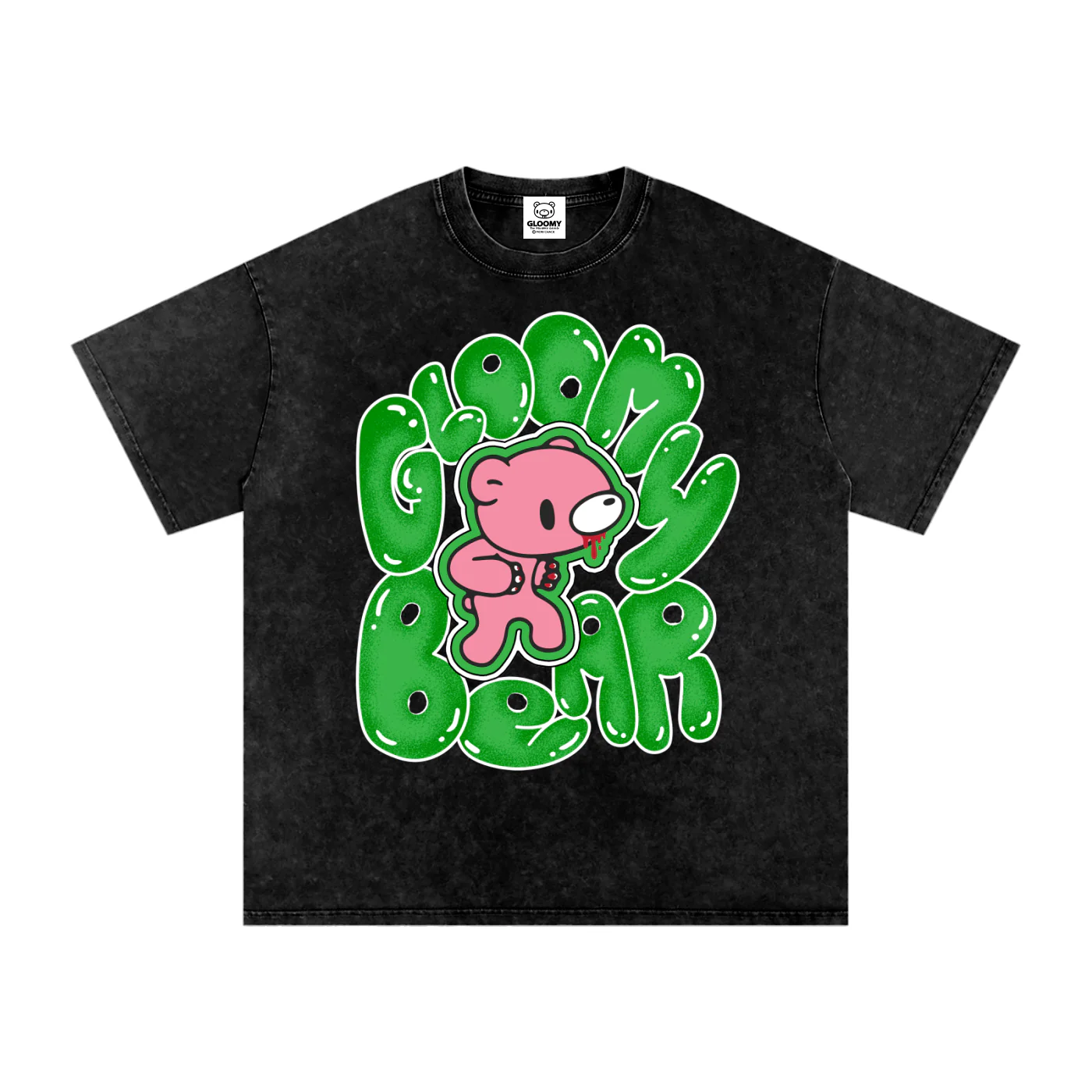 Gloomy Bear Bubble Acid Wash T-Shirt - Image 3