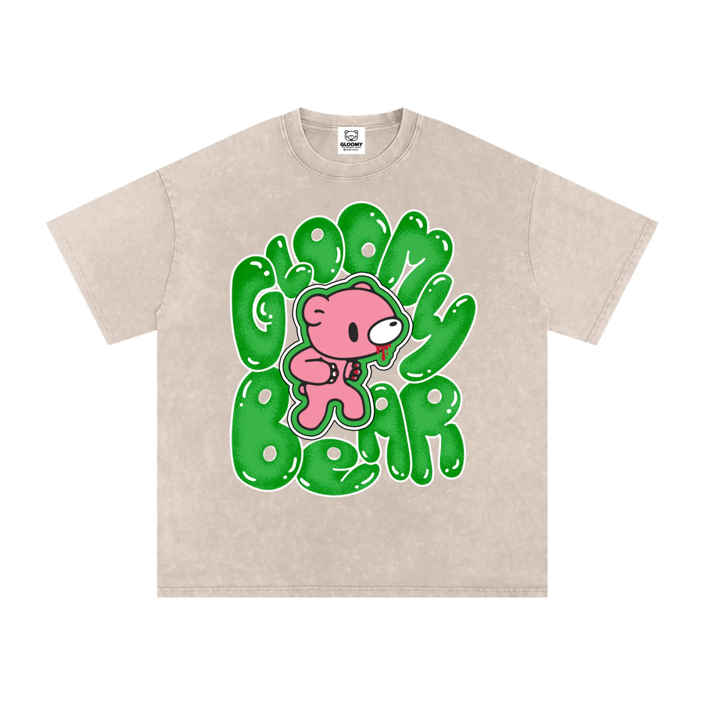Gloomy Bear Bubble Acid Wash T-Shirt - Image 5