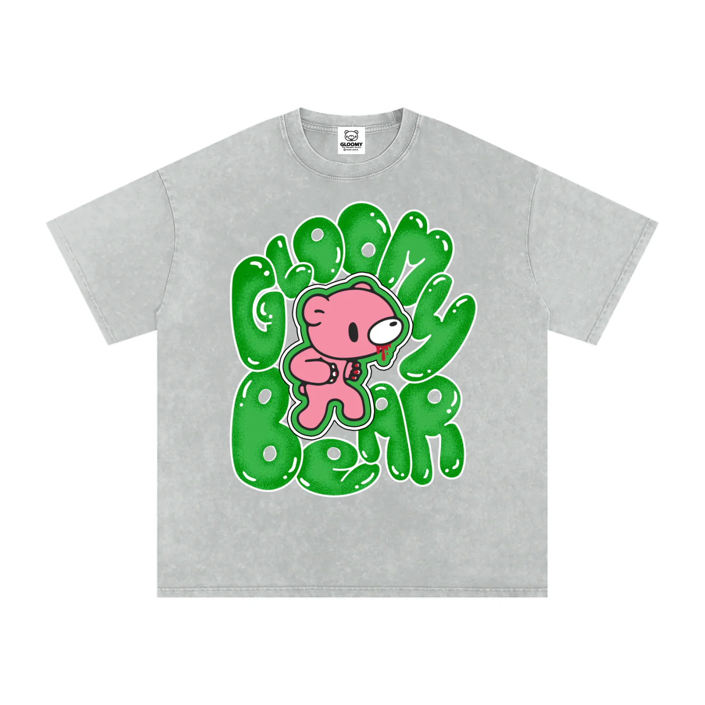Gloomy Bear Bubble Acid Wash T-Shirt - Image 7