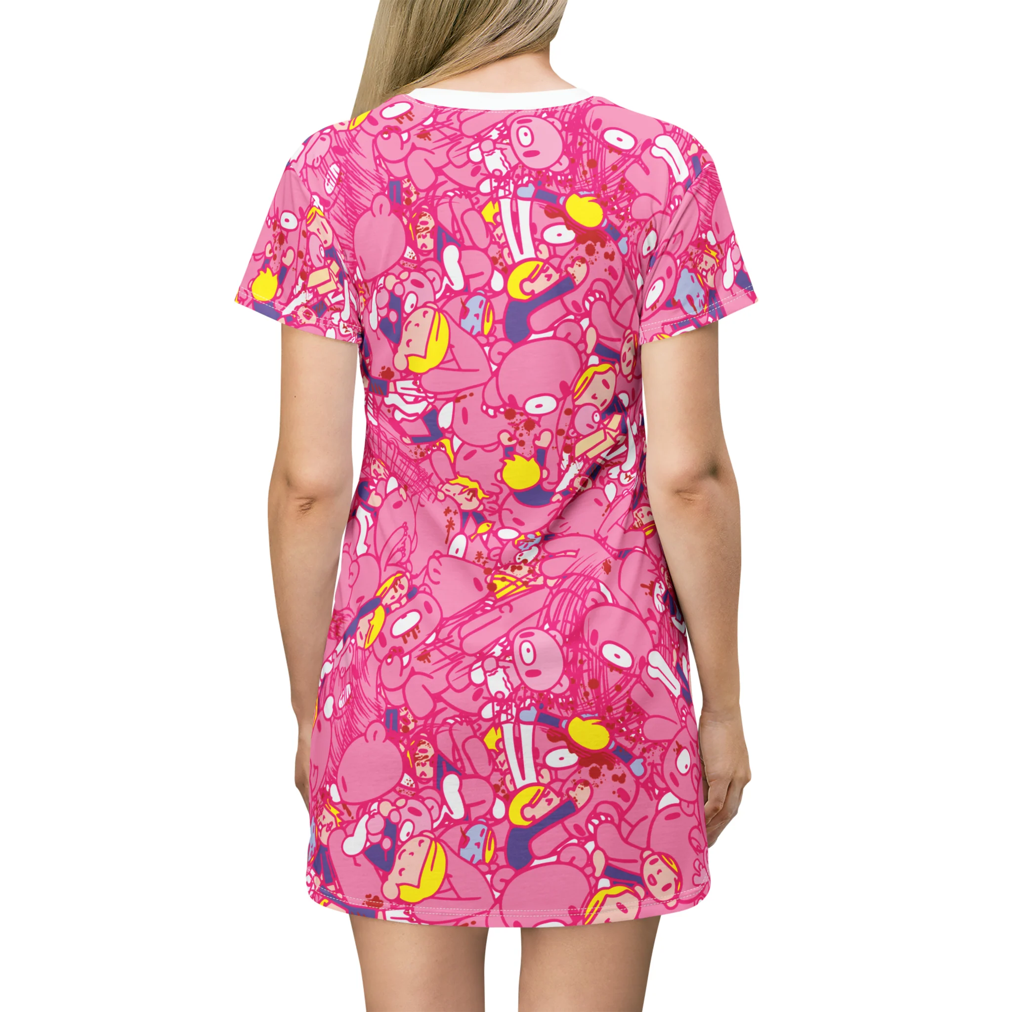 Gloomy Bear Chaos - AoP T-Shirt Dress [UPDATED DESIGN!] - Image 4