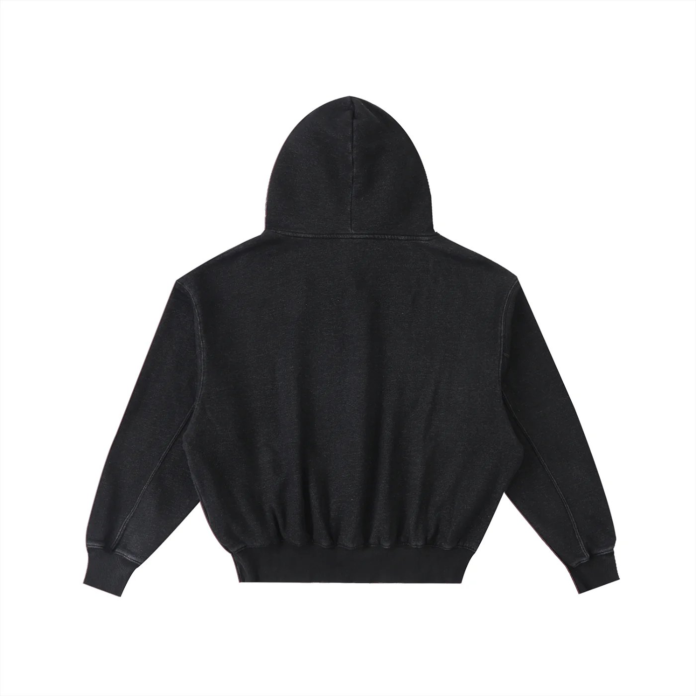 Gloomy Bear Frayed Enzyme Washed Fleece Hoodie - Image 2