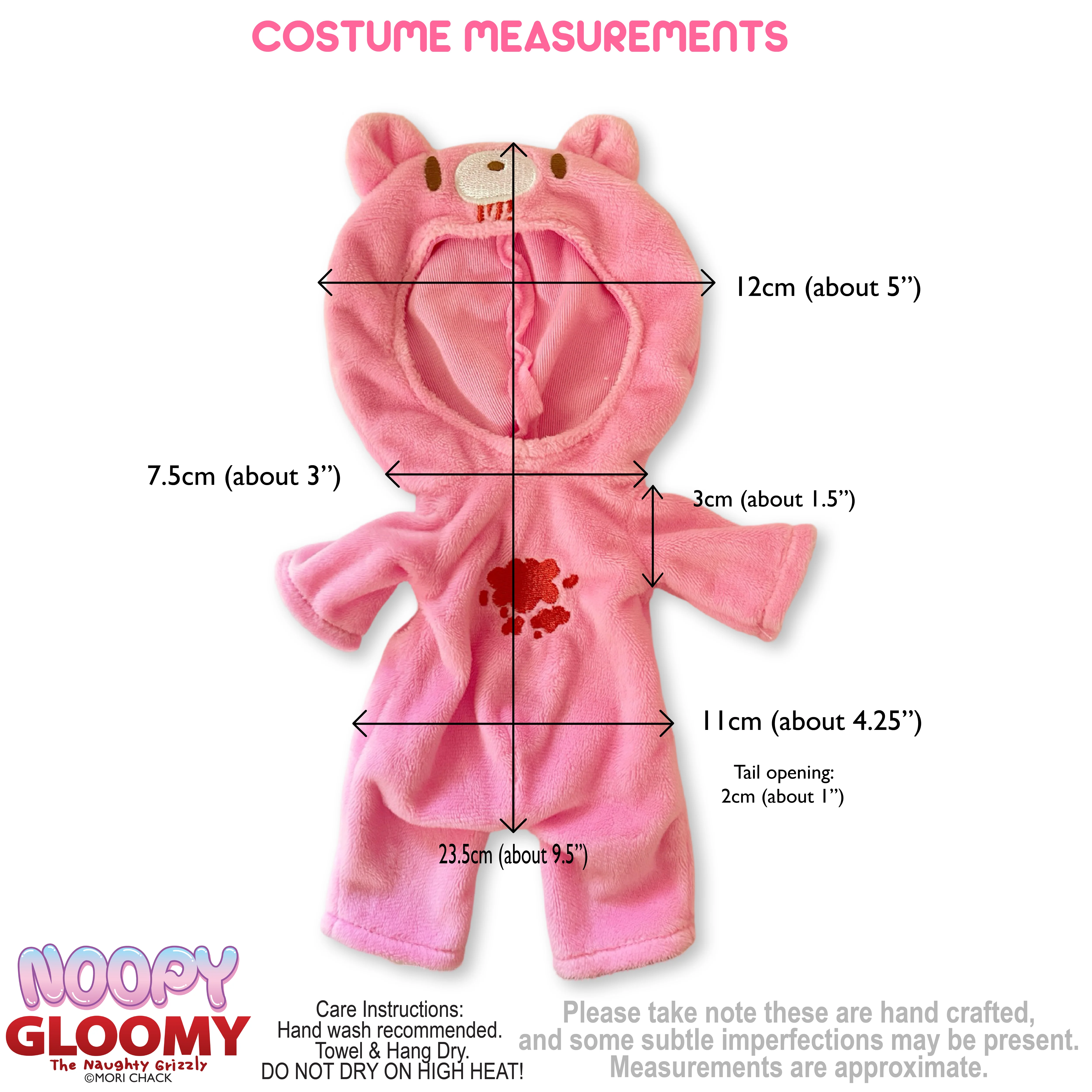 Gloomy Bear Kigurumi Costume for Noopy2 10" Plush - Image 4