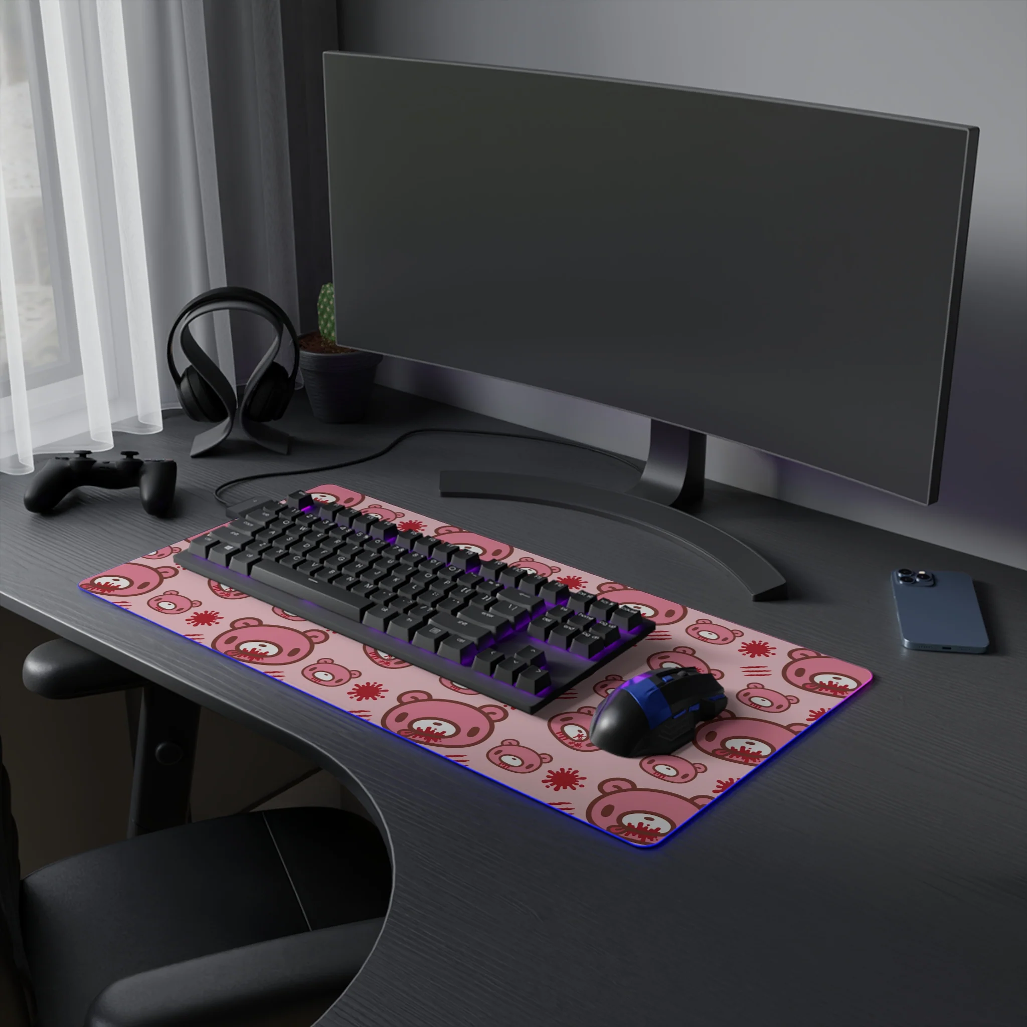 Gloomy Bear LED Gaming Mouse Pad - Image 14
