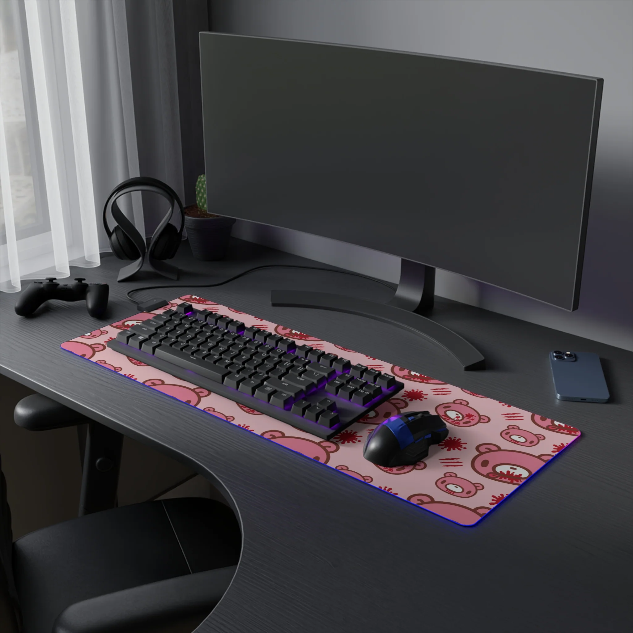 Gloomy Bear LED Gaming Mouse Pad - Image 19