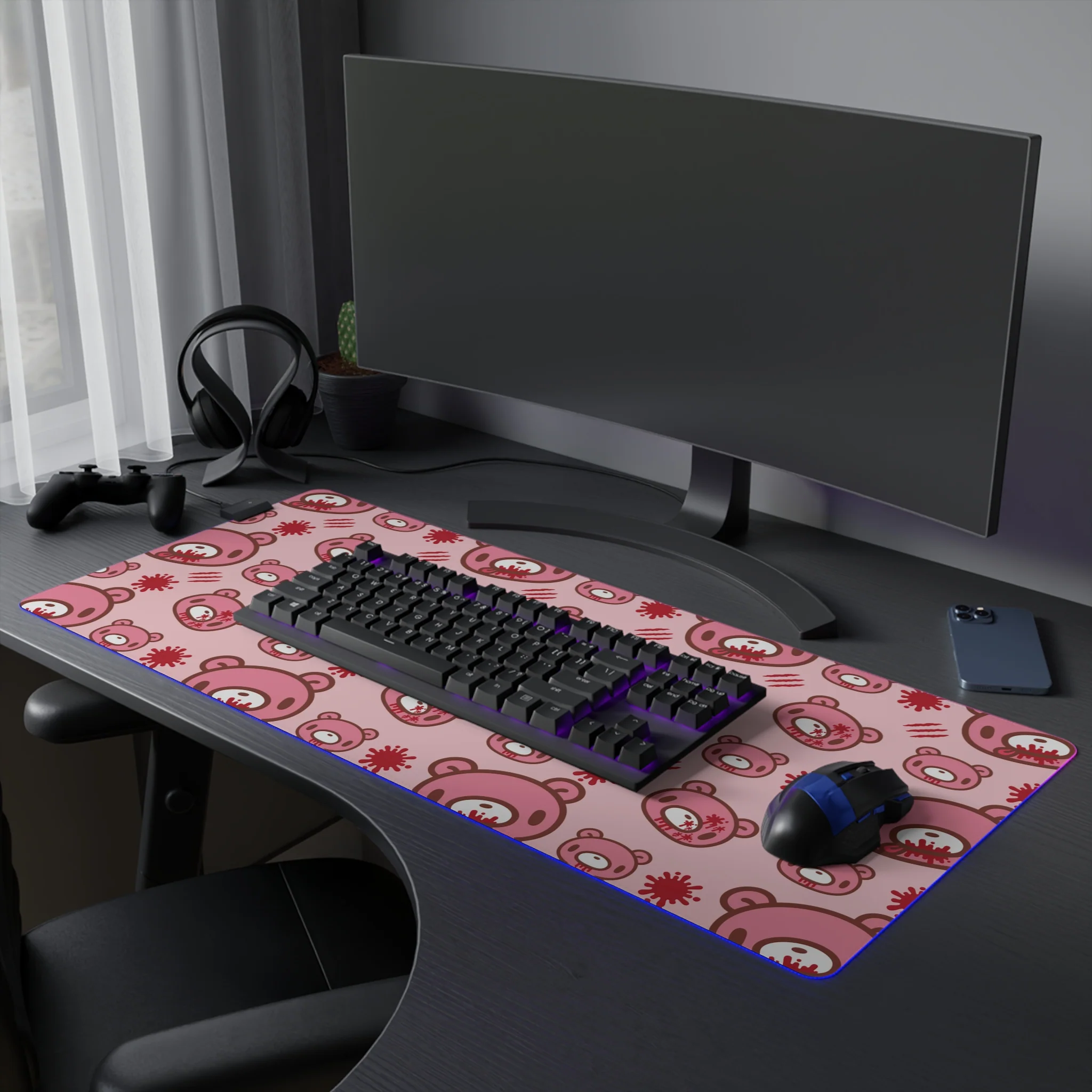 Gloomy Bear LED Gaming Mouse Pad - Image 24
