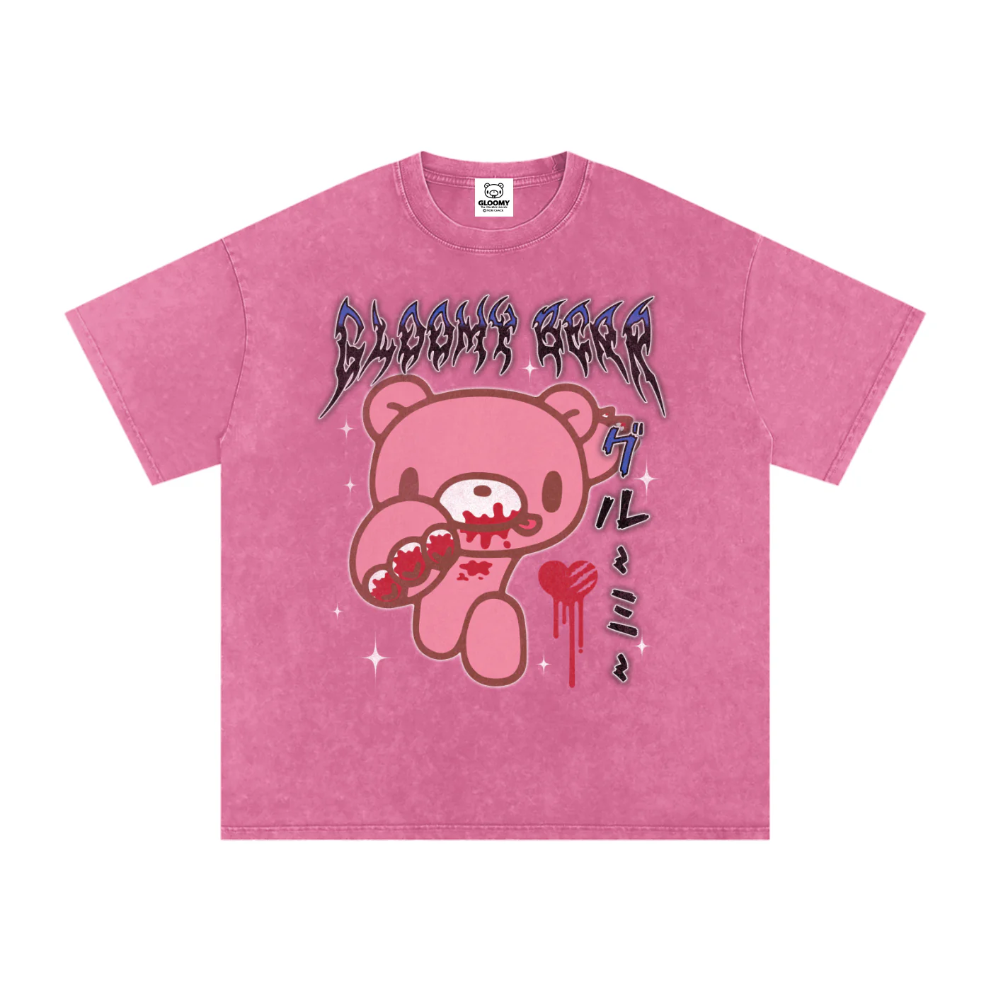 Gloomy Bear Metal Acid Wash T-Shirt - Image 7