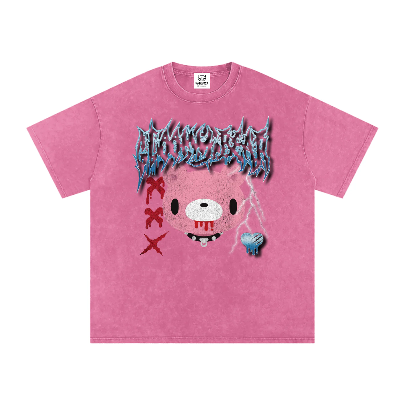 Gloomy Bear Metal Head Acid Wash T - Image 5