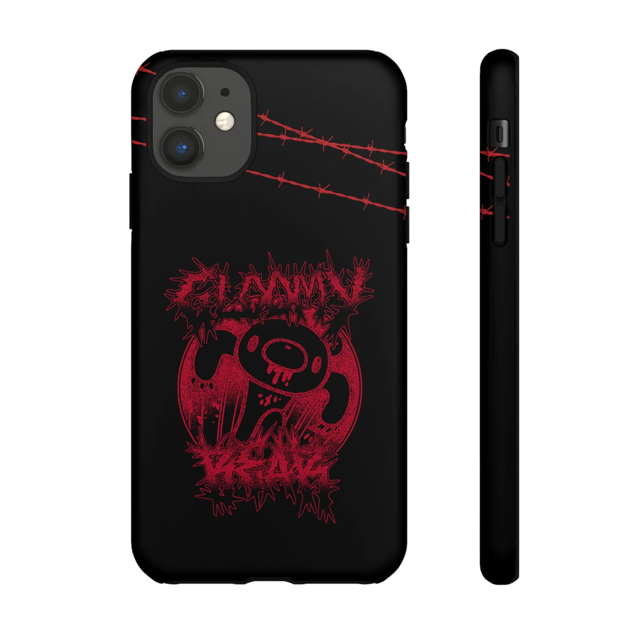 Gloomy Bear Metal Show Red Phone Case - Image 9