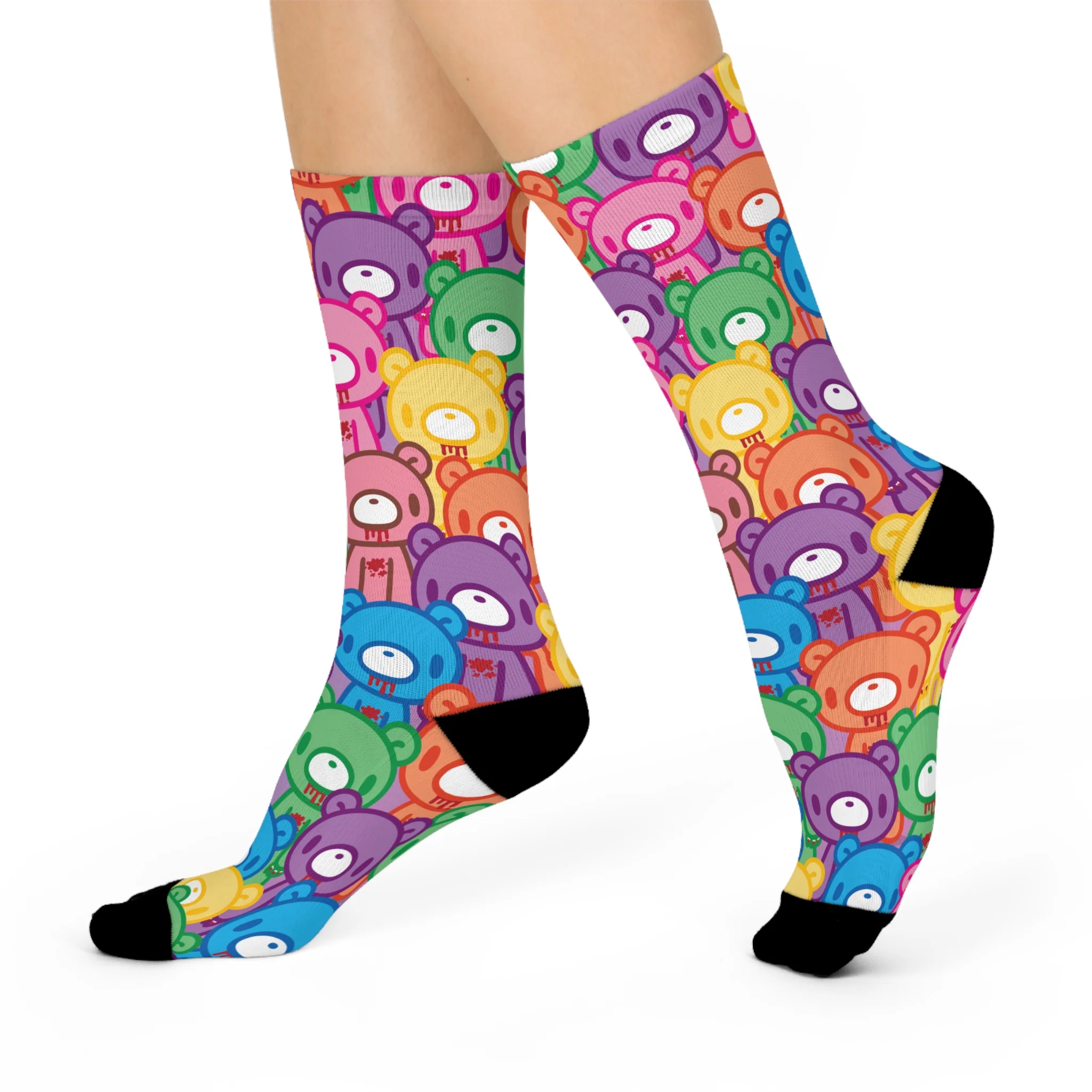 Gloomy Bear "Rainbow Dreams" Cushioned Crew Socks - Image 2