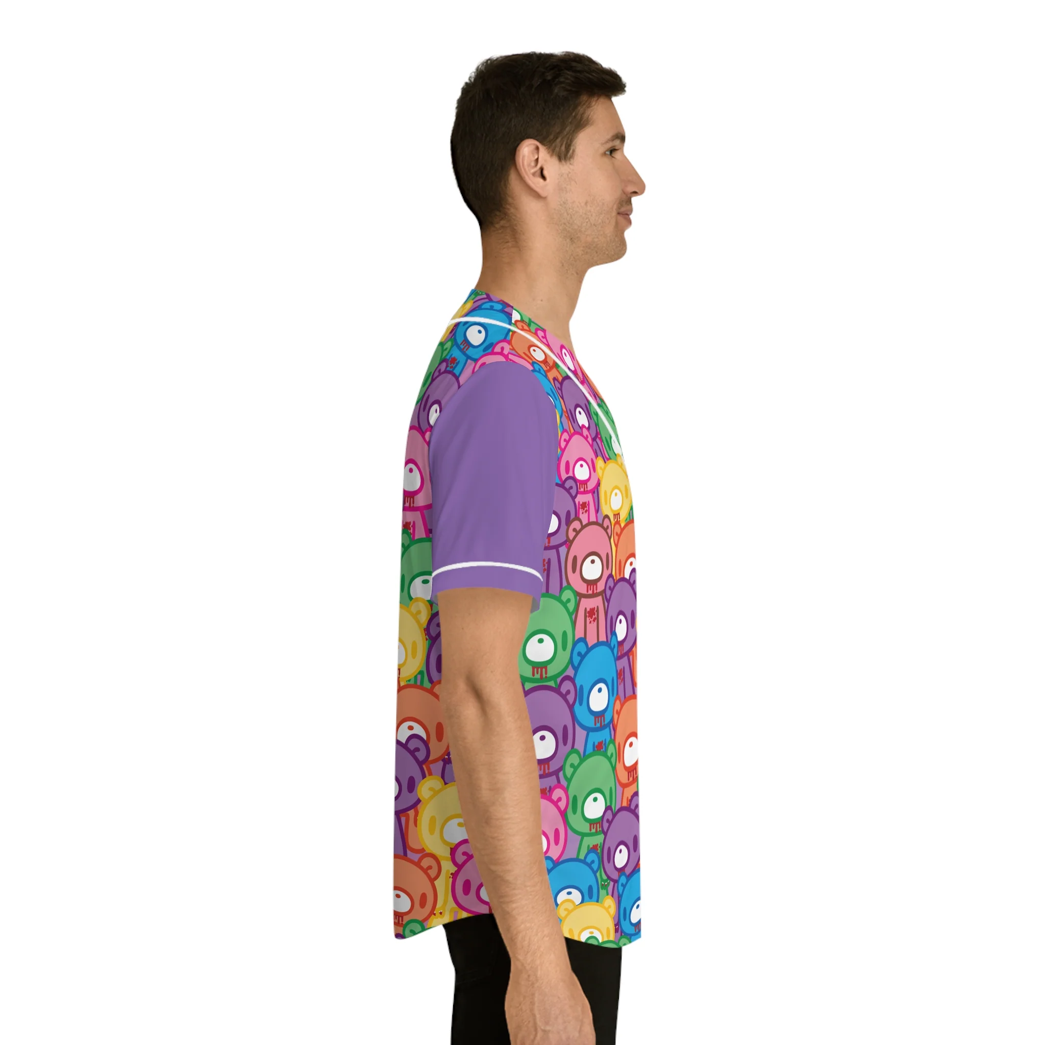 Gloomy Bear "Rainbow Dreams" Men's Baseball Jersey - Image 7