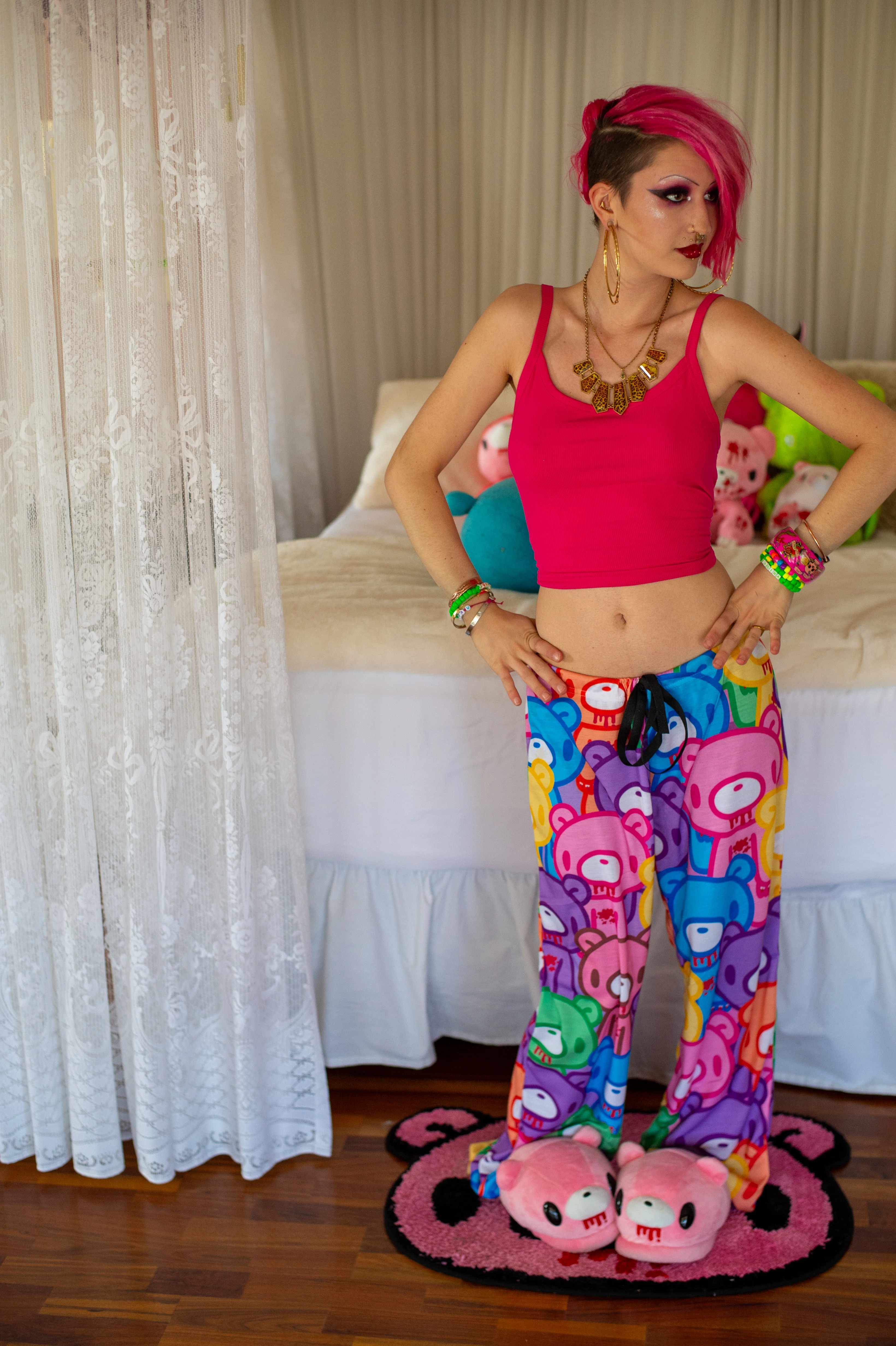 Gloomy Bear "Rainbow Dreams" Men's Pajama Pants - Image 3