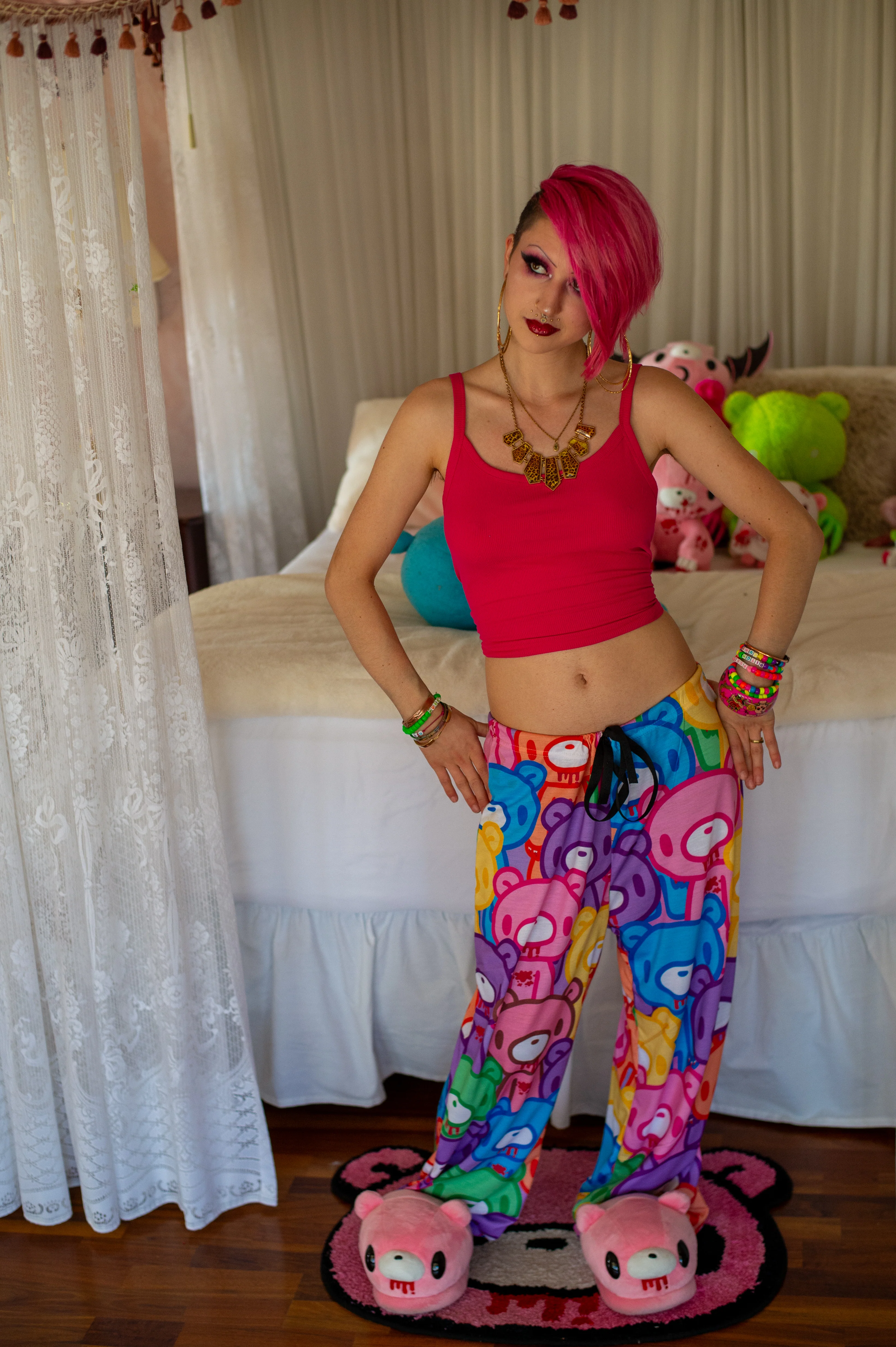 Gloomy Bear "Rainbow Dreams" Men's Pajama Pants - Image 4