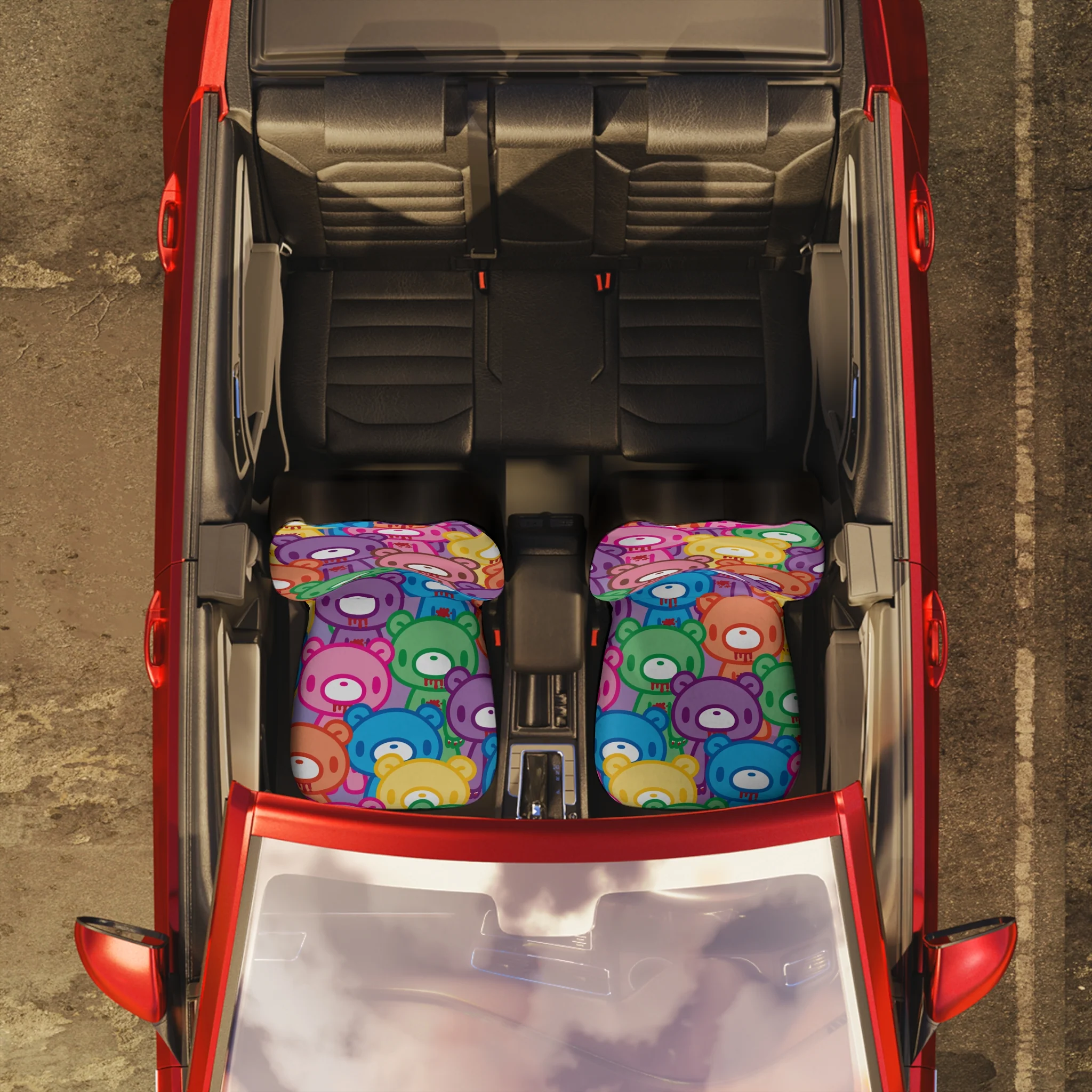 Gloomy Bear "Rainbow Dreams" Polyester Car Seat Covers - Image 5