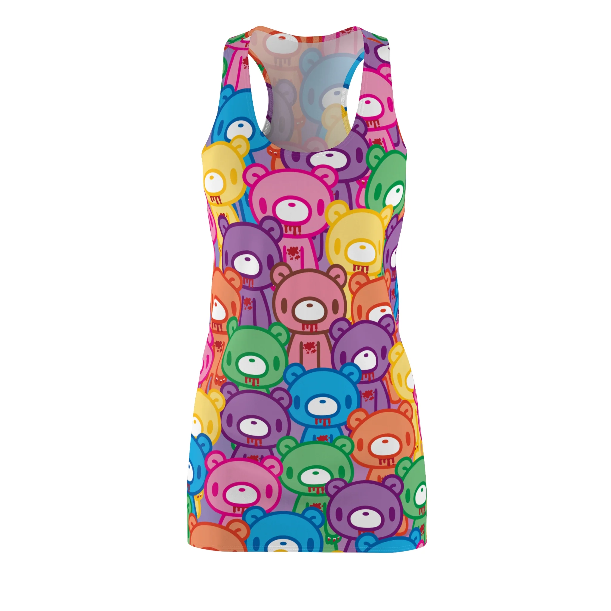 Gloomy Bear "Rainbow Dreams" Women's Cut & Sew Racerback Dress - Image 4