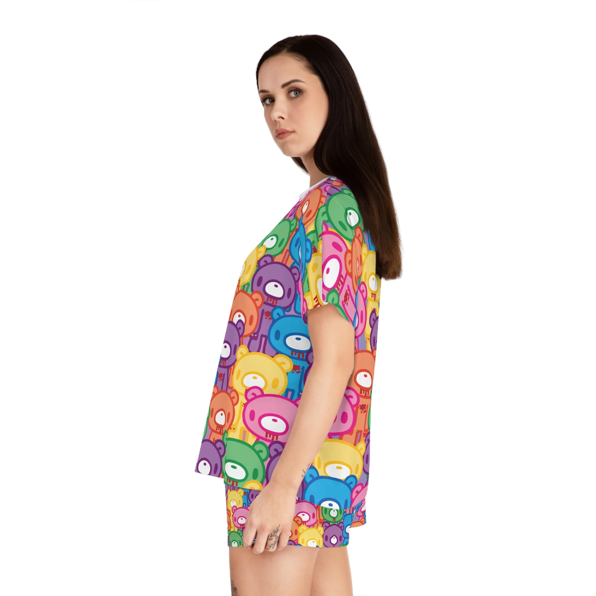 Gloomy Bear "Rainbow Dreams" Women's Short Pajama Set - Image 6