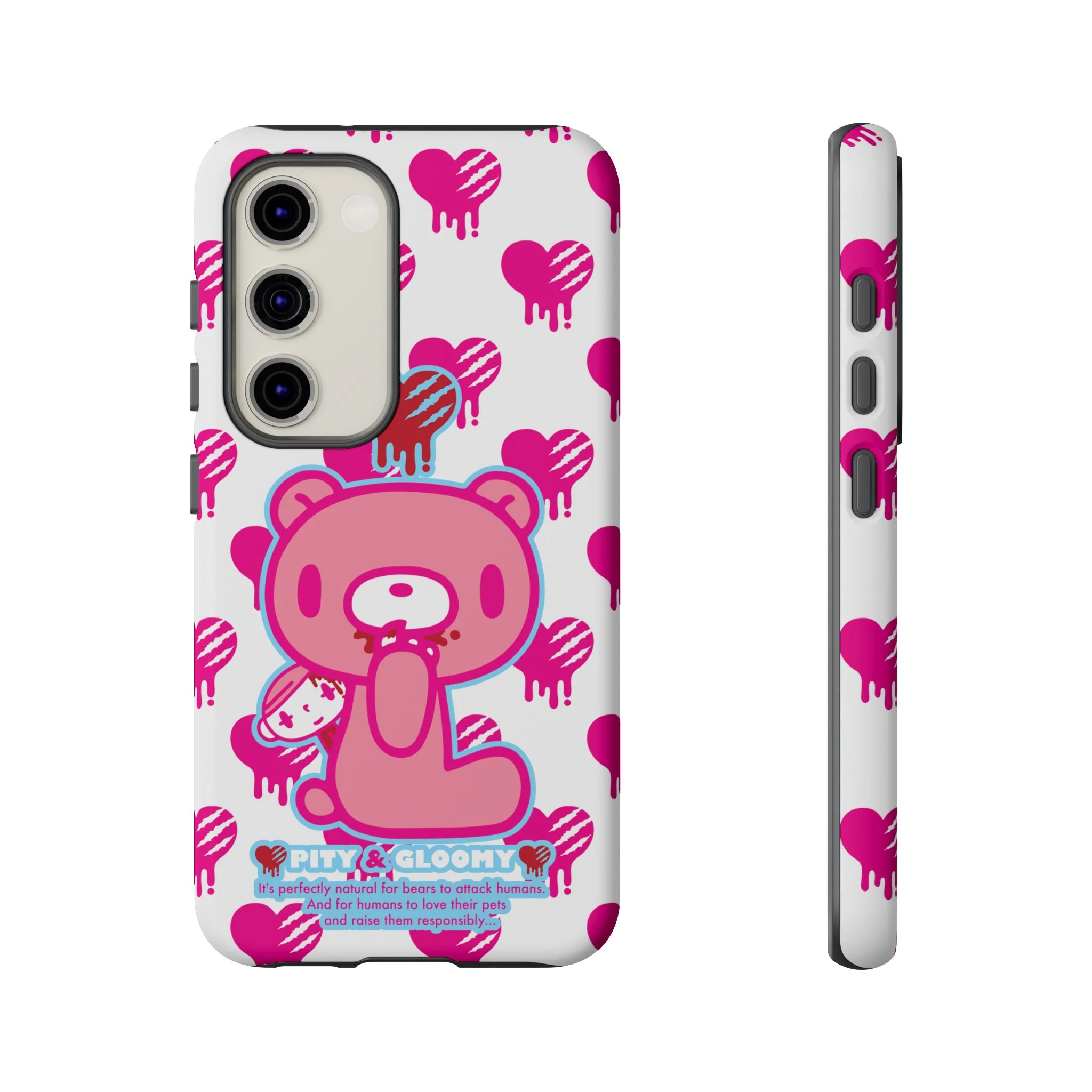 Gloomy Bear White - Tough Phone Case - Image 3