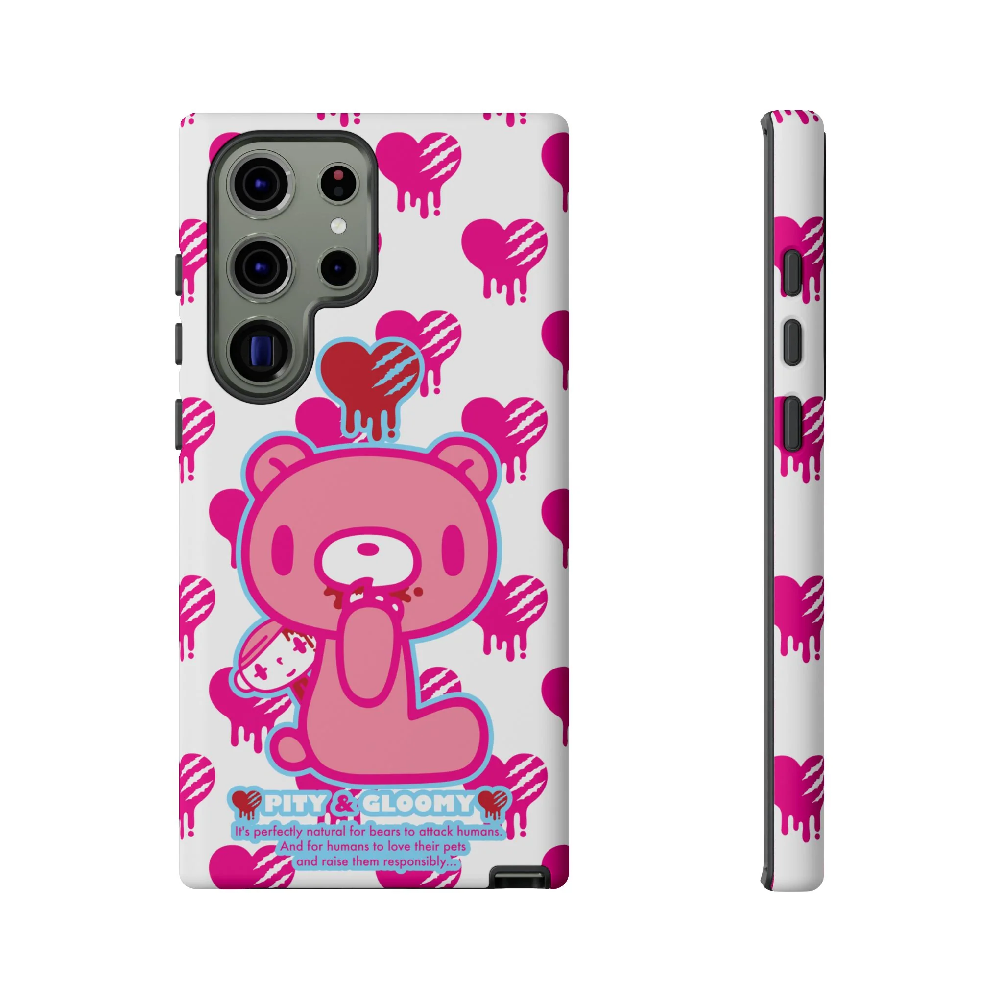 Gloomy Bear White - Tough Phone Case - Image 4