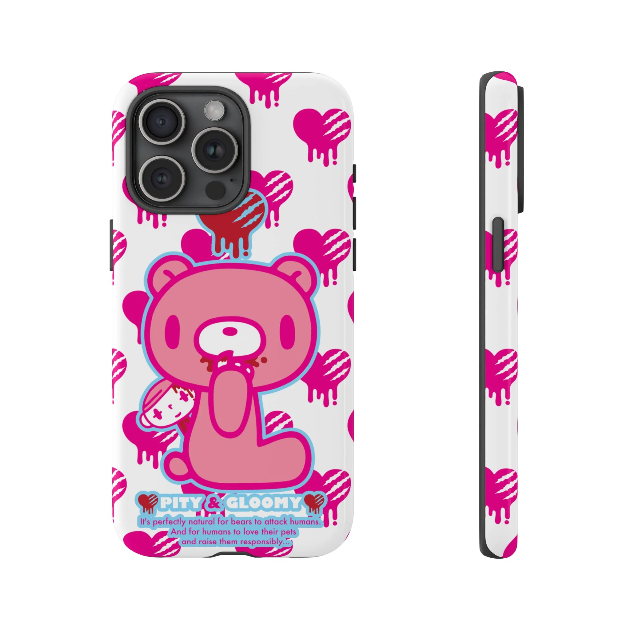 Gloomy Bear White - Tough Phone Case - Image 5
