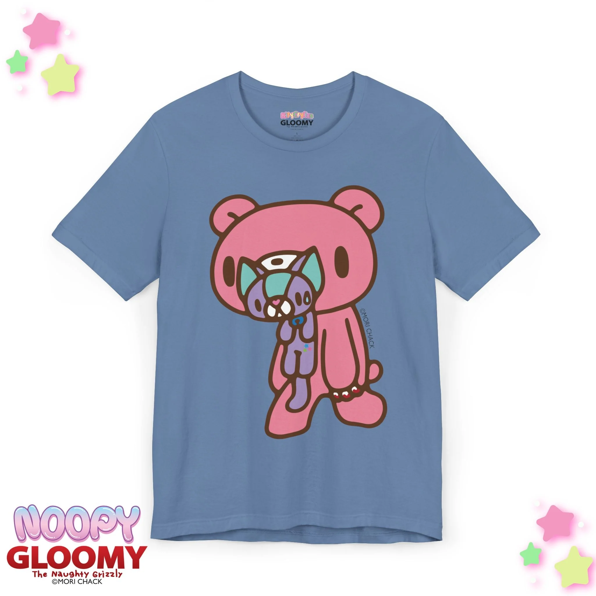 Gloomy Bear x Magical Noopy -  Unisex Tee Shirt [STANDING - LAVENDER] - Image 6
