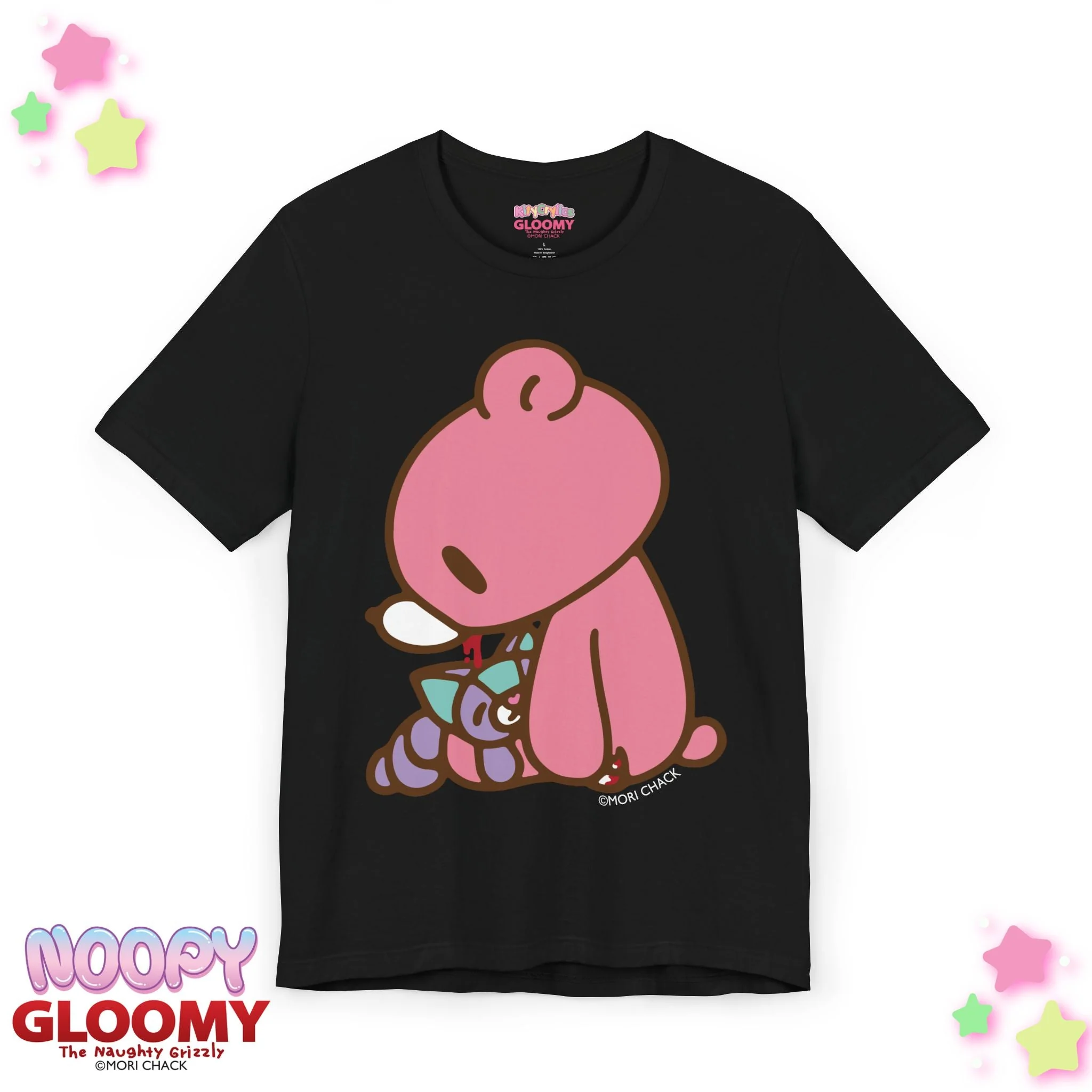 Gloomy Bear x Magical Noopy - UNISEX TEE [SITTING / LAVENDER] - Image 2