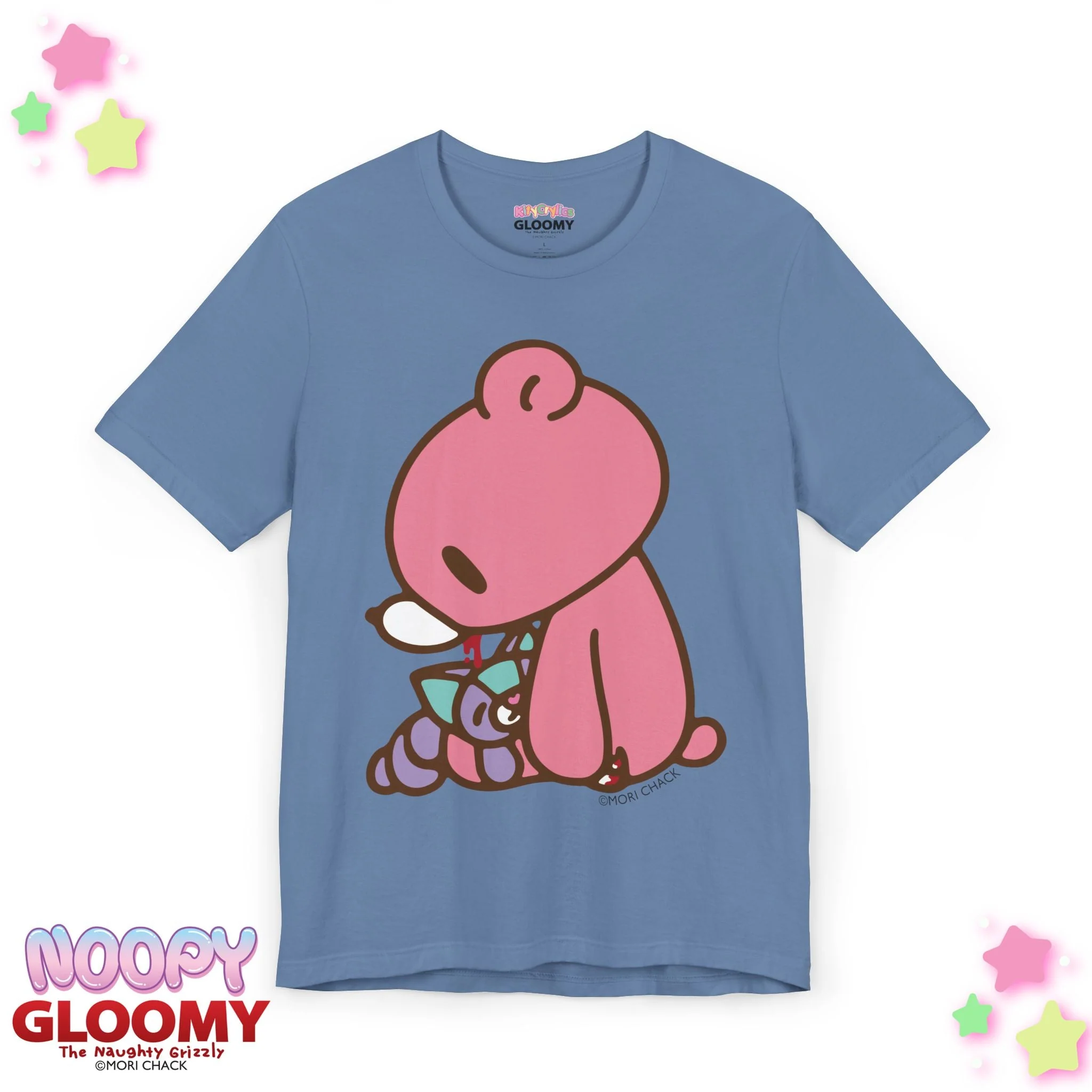Gloomy Bear x Magical Noopy - UNISEX TEE [SITTING / LAVENDER] - Image 7