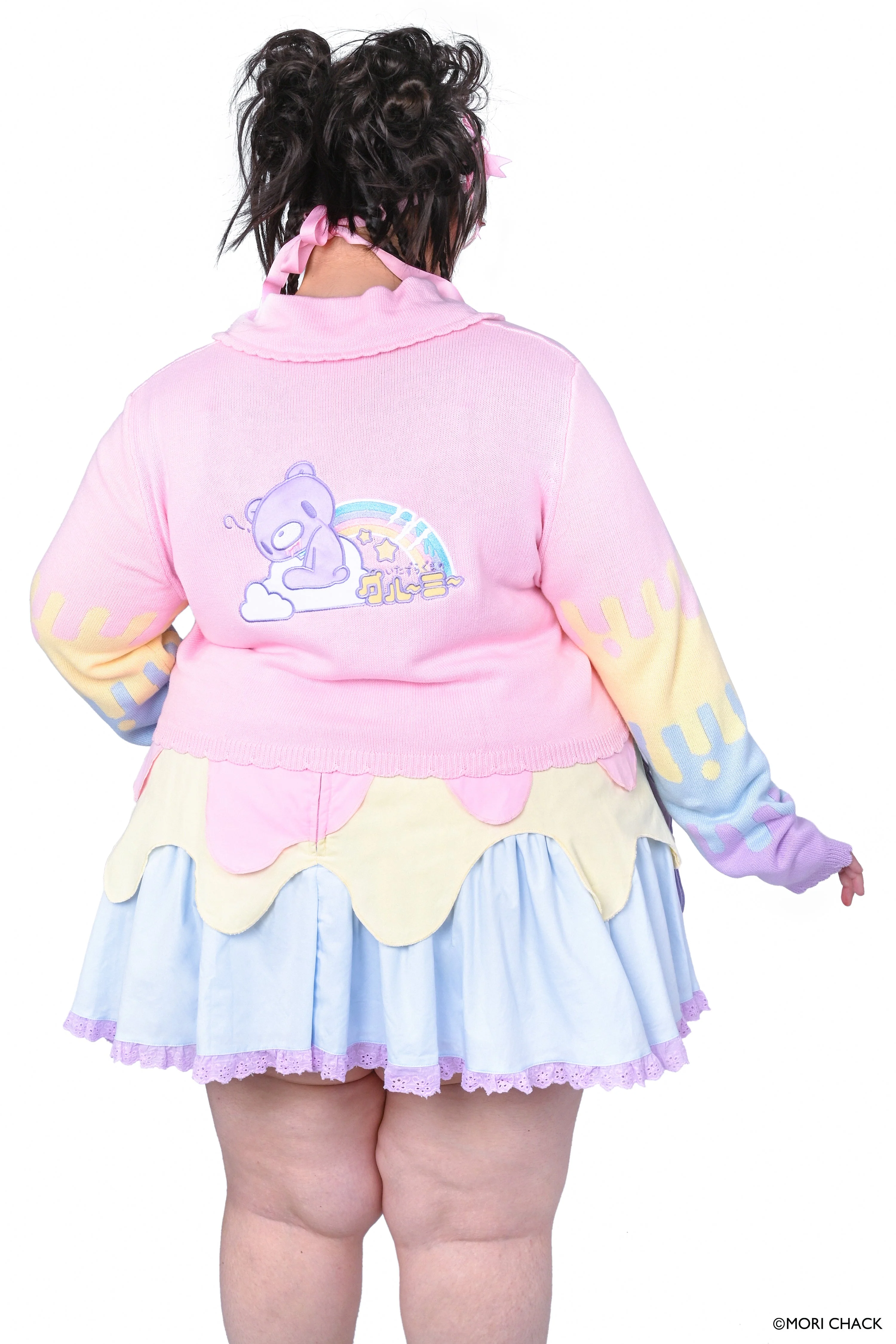 Gloomy Bear x My Violet  - Pastel Drip Cardigan - Image 3
