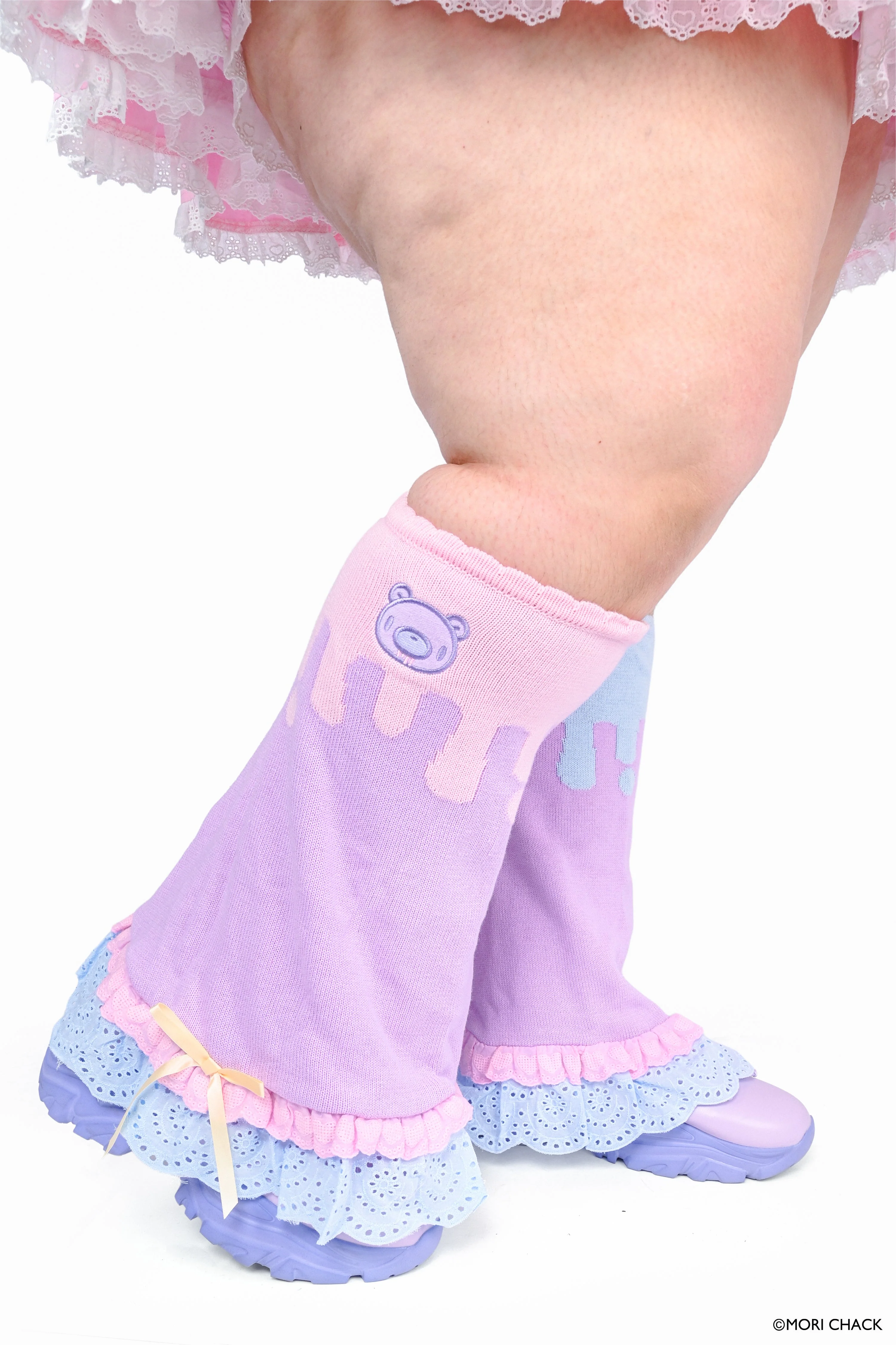 Gloomy Bear x My Violet - Pastel Drip Legwarmers - Image 3
