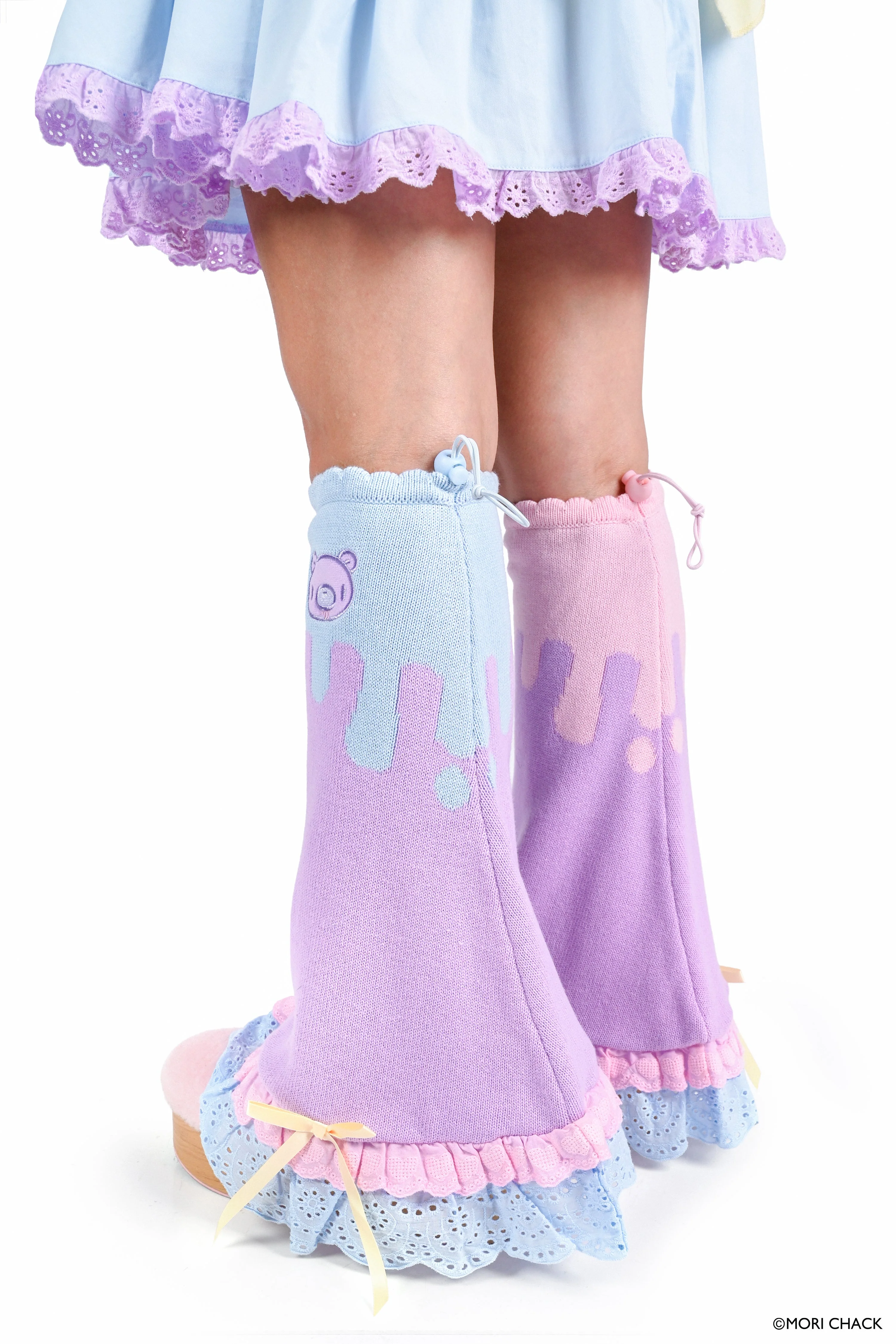 Gloomy Bear x My Violet - Pastel Drip Legwarmers - Image 4