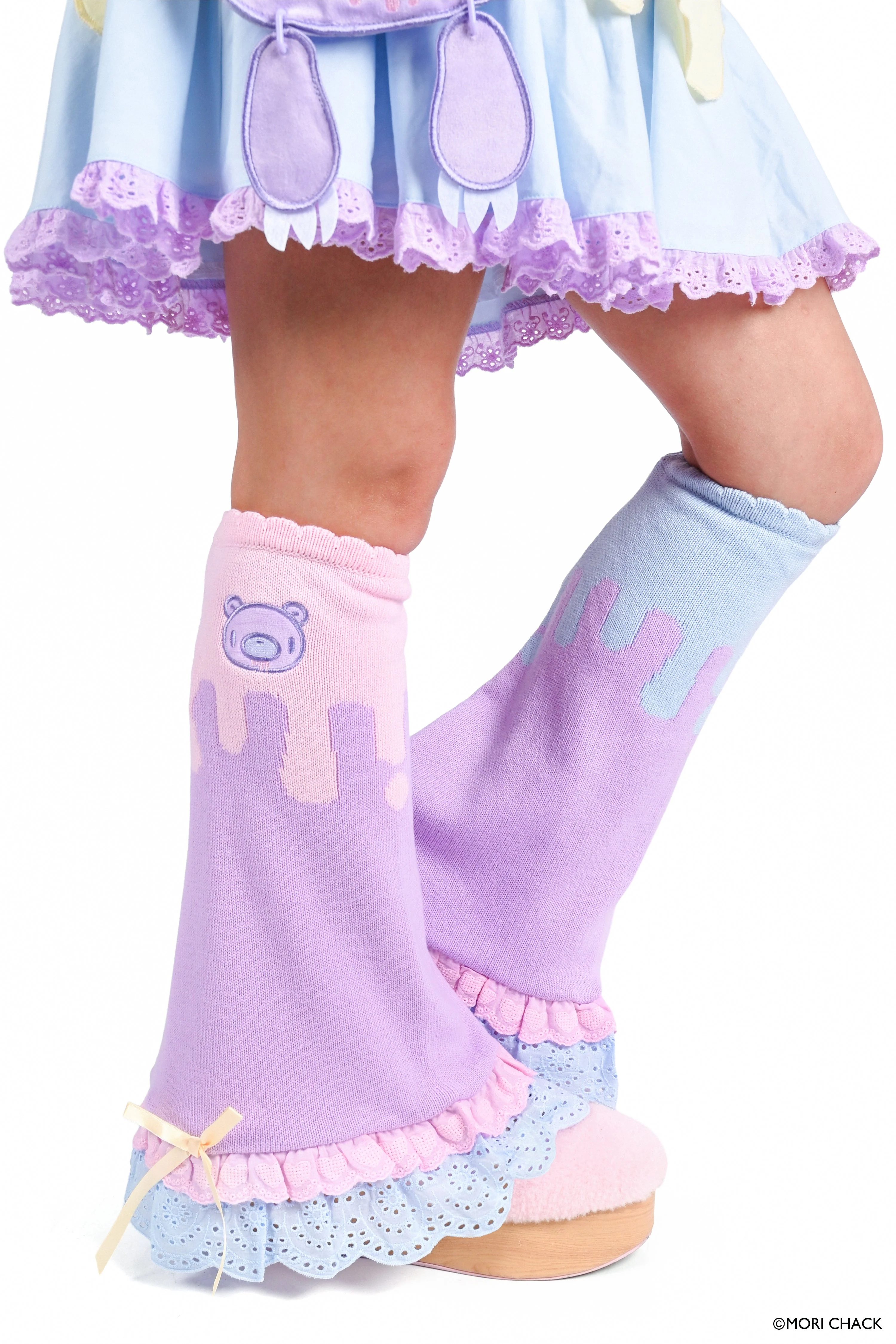 Gloomy Bear x My Violet - Pastel Drip Legwarmers - Image 5