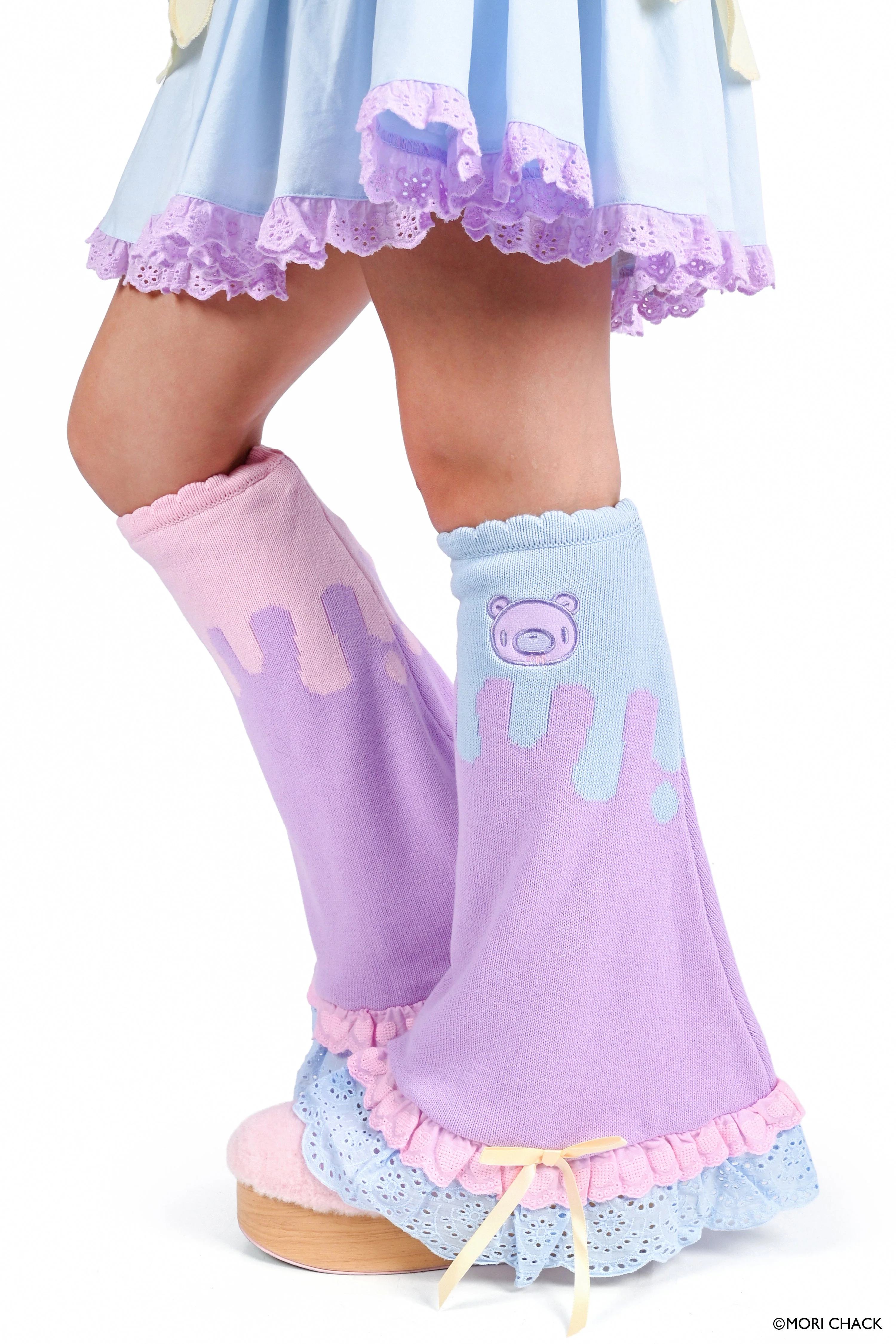 Gloomy Bear x My Violet - Pastel Drip Legwarmers - Image 6