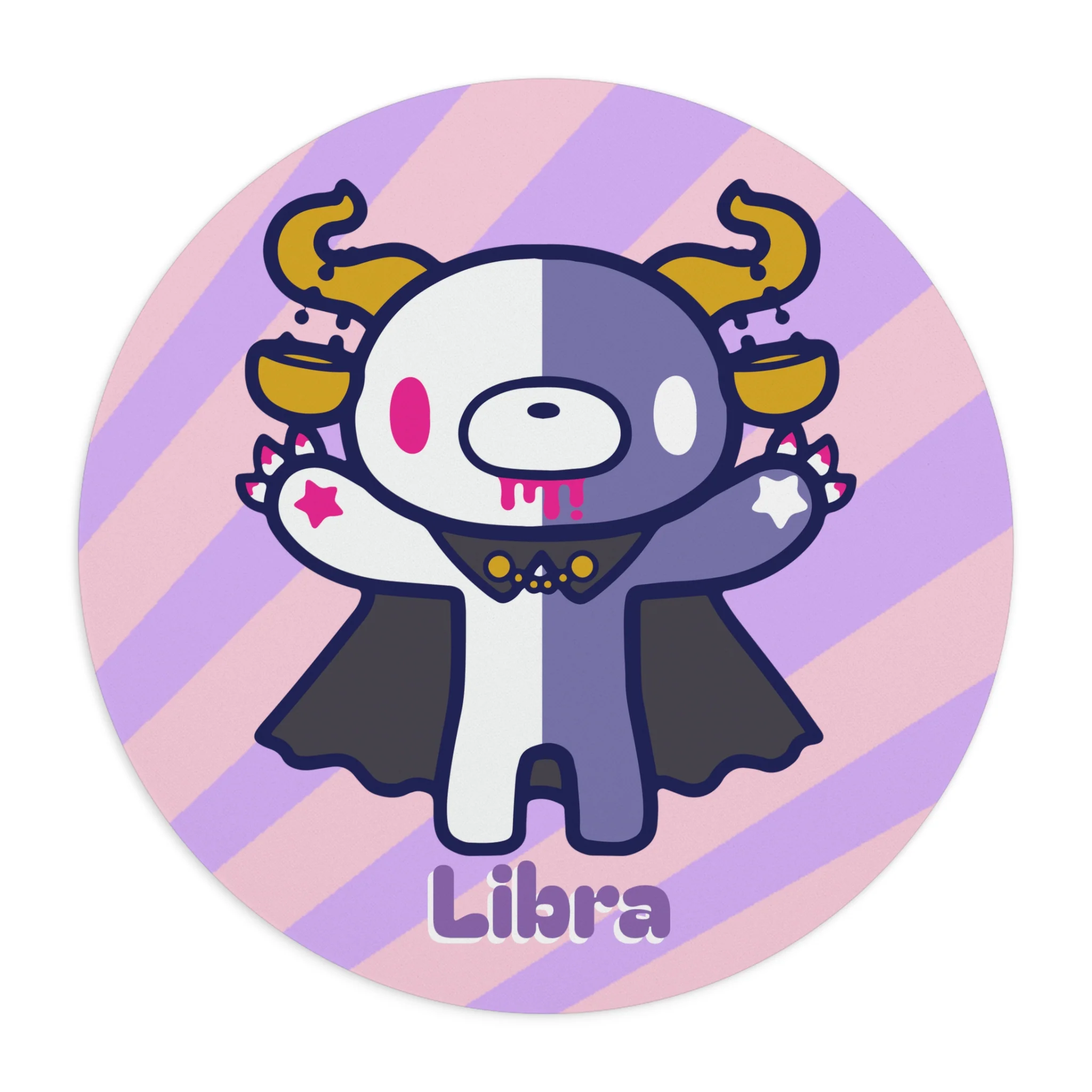 Gloomy Bear Zodiac Libra Mouse Pad - Image 3