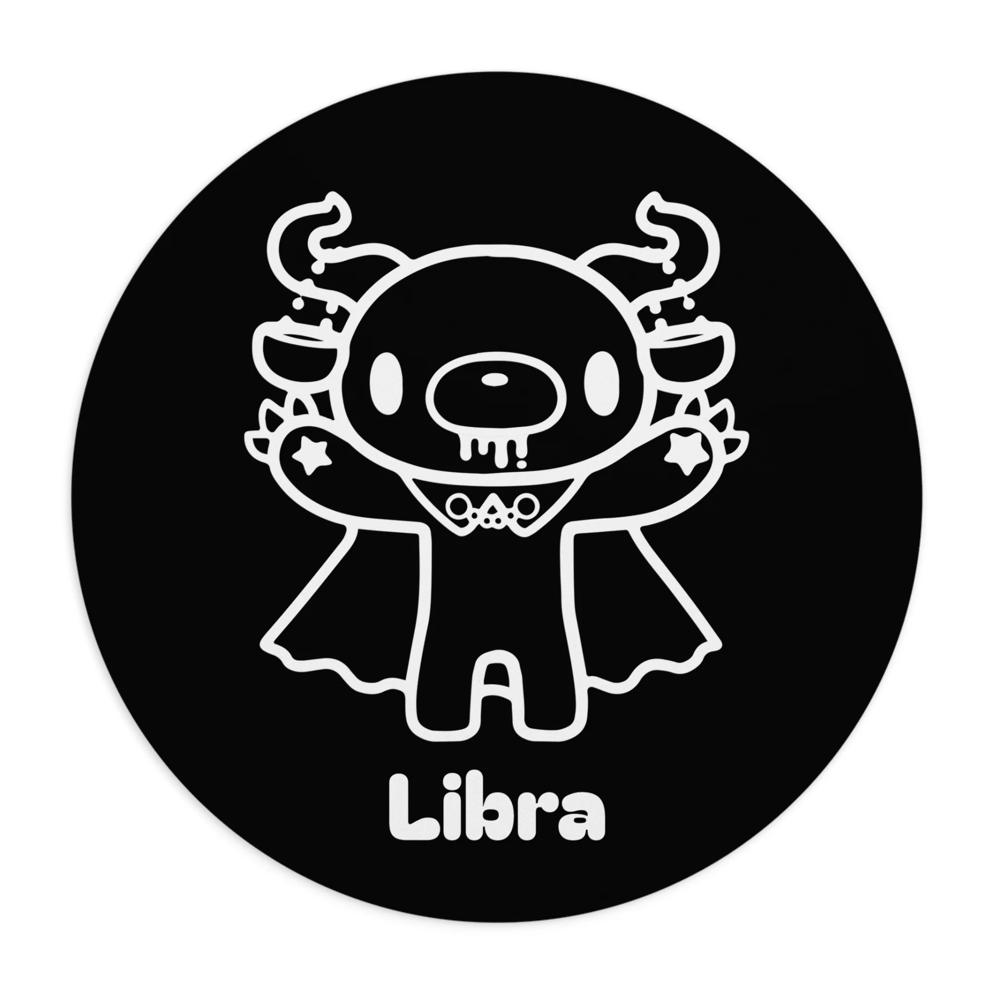Gloomy Bear Zodiac Libra Mouse Pad - Image 3