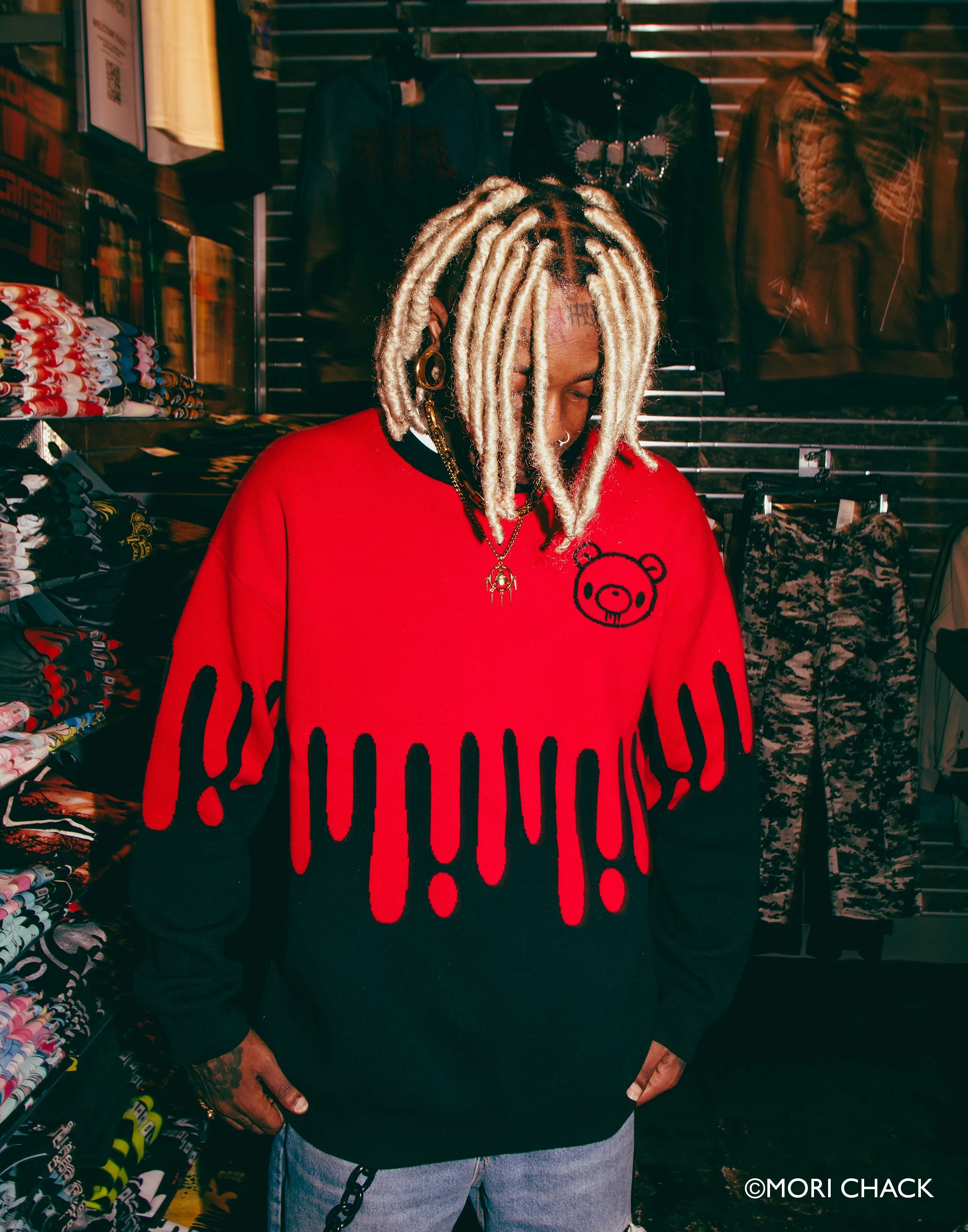 Gloomy Drip Knit Sweater - Image 3