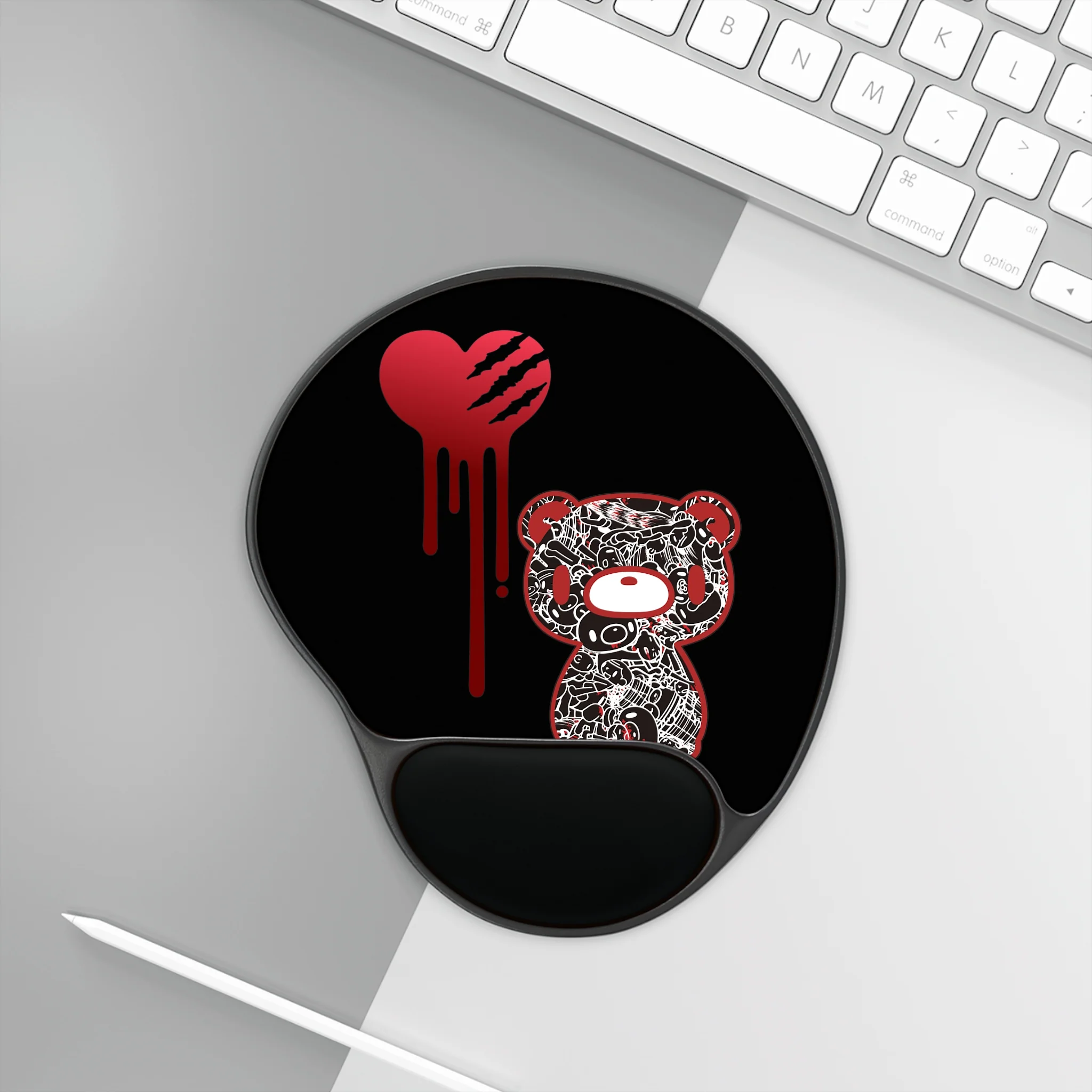 Gloomy Hearth Mouse Pad With Wrist Rest - Image 3