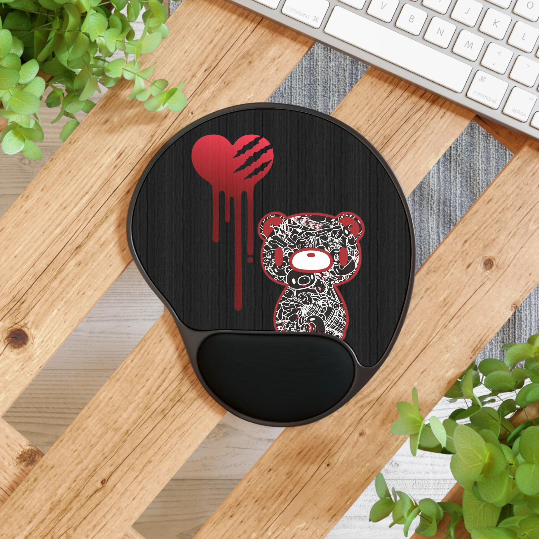 Gloomy Hearth Mouse Pad With Wrist Rest - Image 4