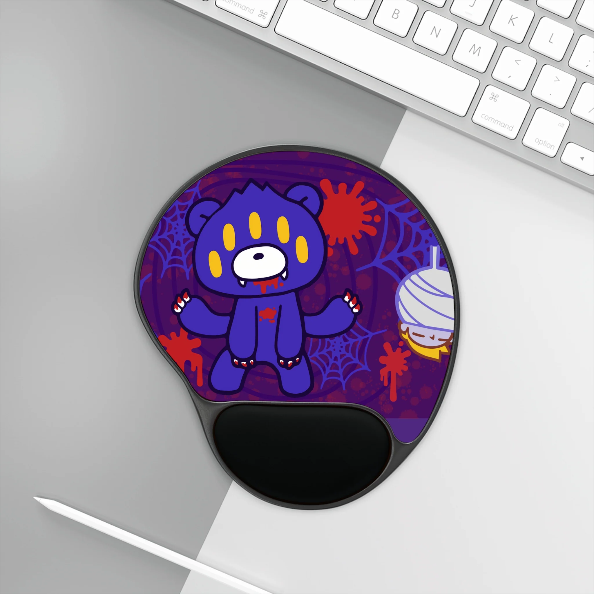 Gloomy Spider Mouse Pad With Wrist Rest - Image 3